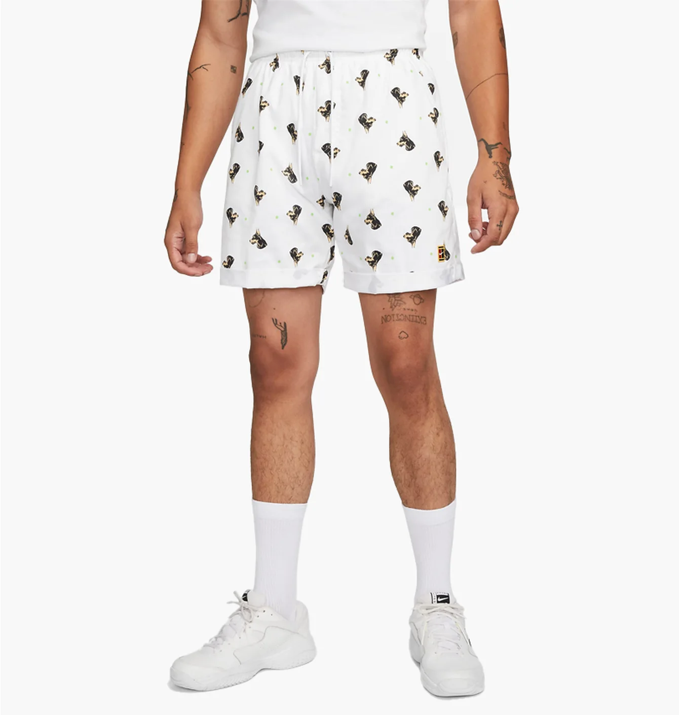 Шорти чоловічі Nike Court Dri-Fit MenS Printed Tennis Shorts White DQ4581-100