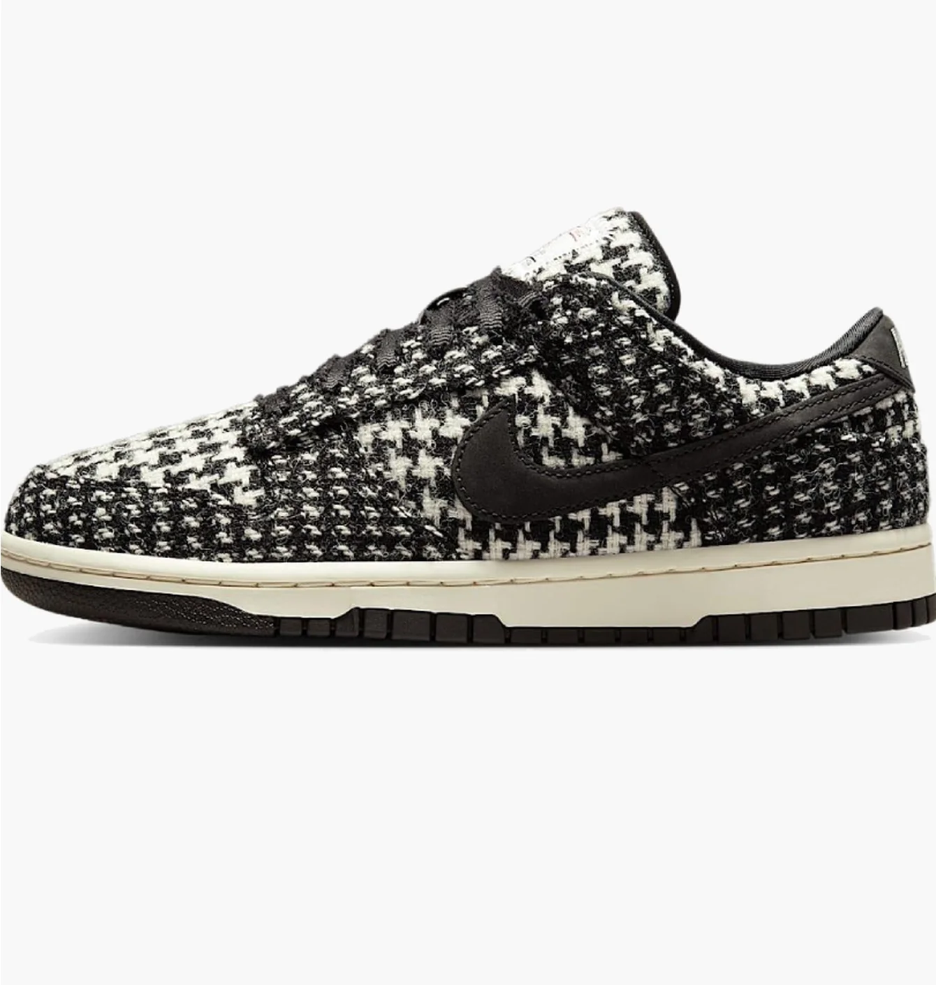 Кросівки жіночі Nike Dunk Low Х Harris Tweed Black/White HQ5036-901