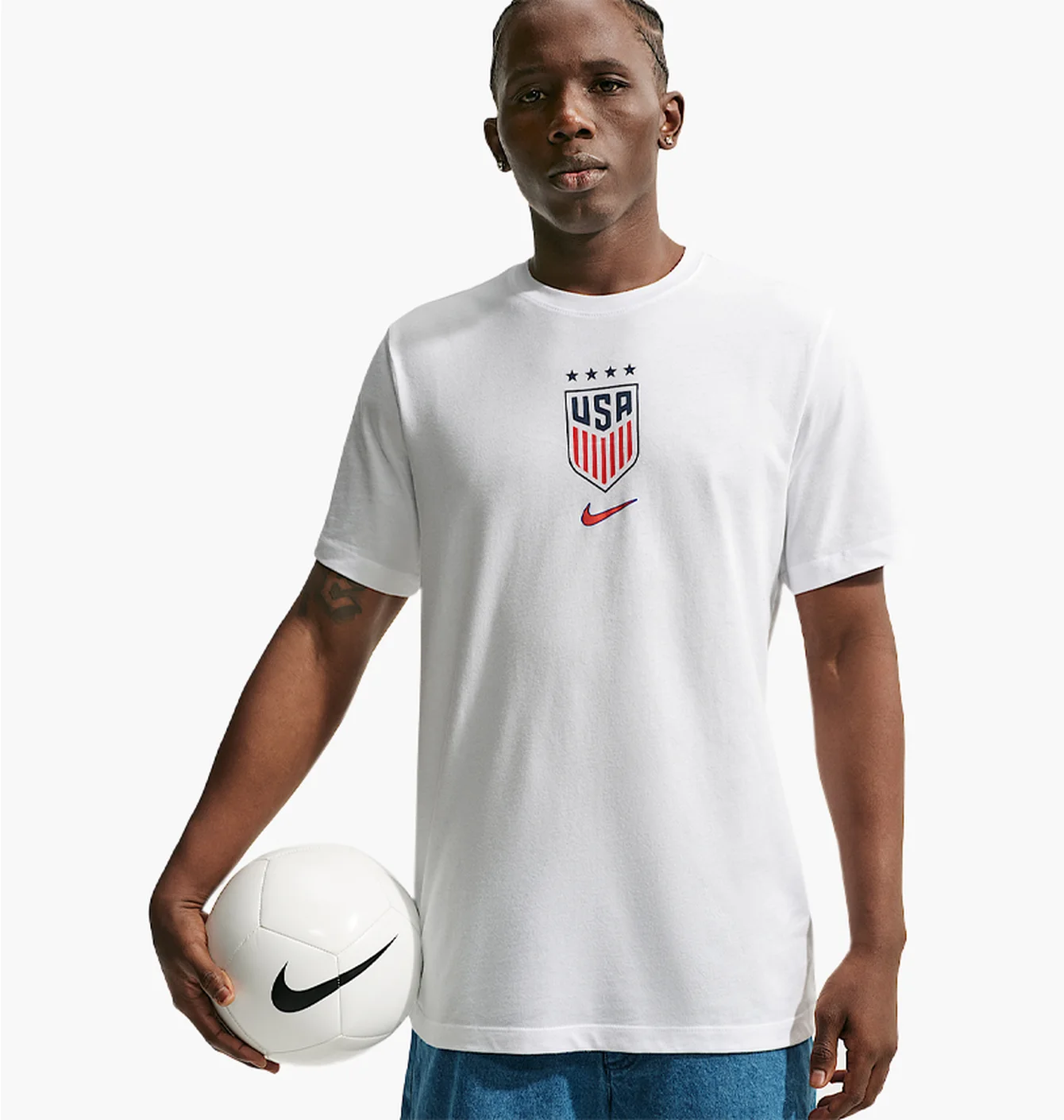 Футболка чоловіча Nike Uswnt Soccer White HQ8442-100
