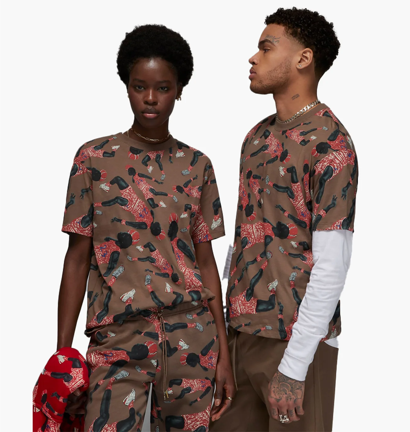 Футболка унісекс Air Jordan Artist Series By Parker Duncan WomenS Graphic T-Shirt Brown DX3253-274