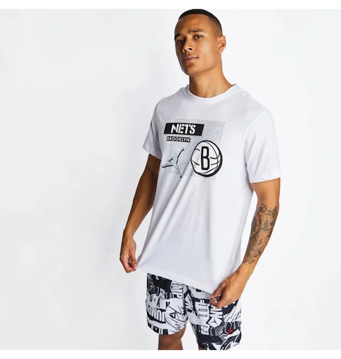 Футболка чоловіча Air Jordan Nba Dri-Fit Brooklyn Nets Tee White DA6604-100