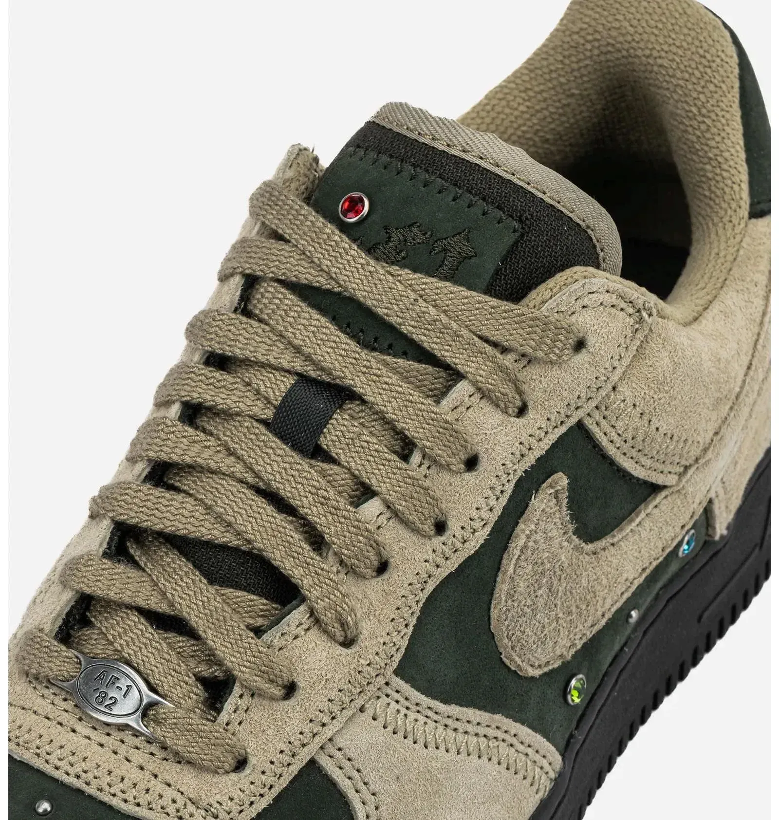 Nike Air Force 1 Low Dark Army Neutral Olive Gems