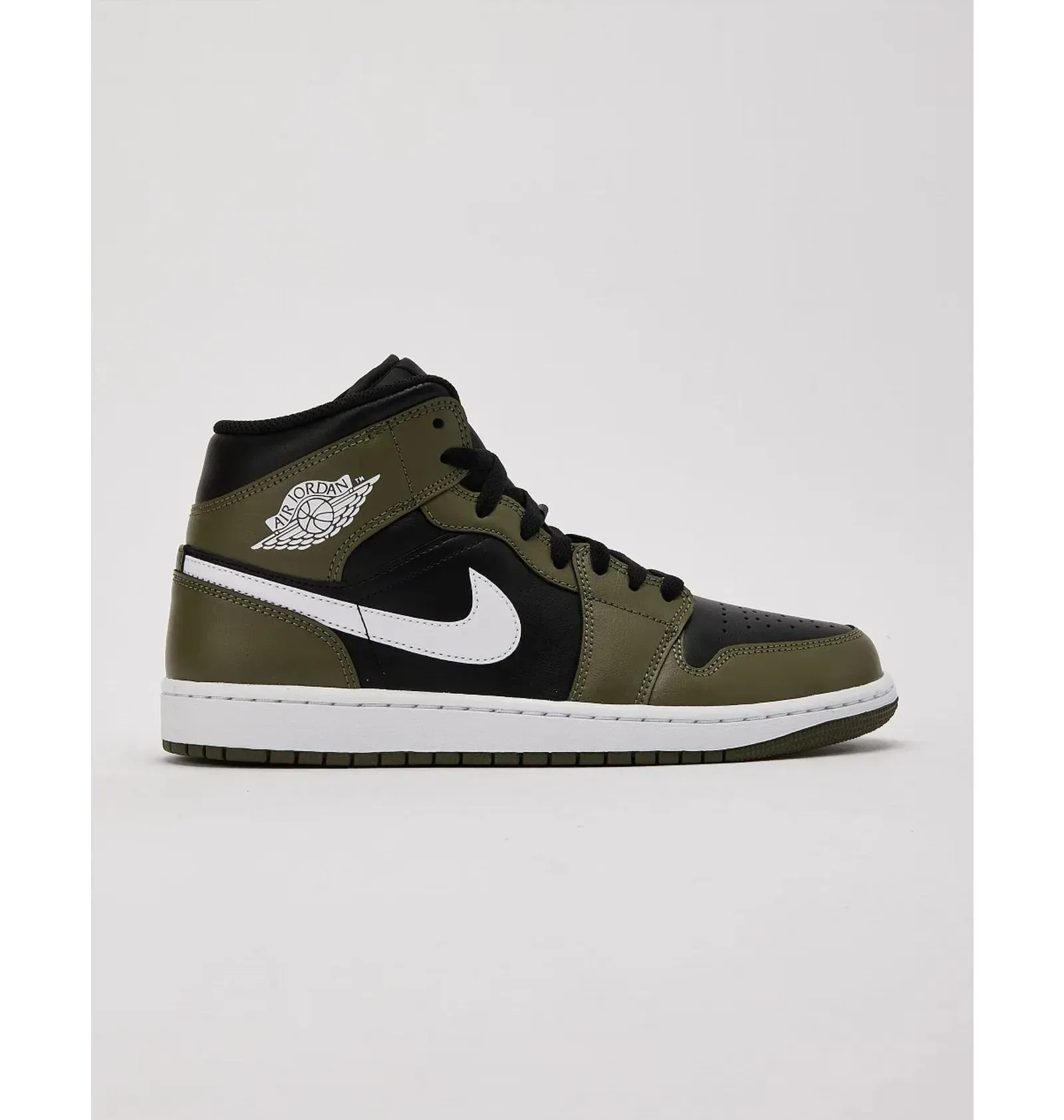 Кросівки чоловічі Jordan 1 Mid Black/Olive (DQ8426-092)