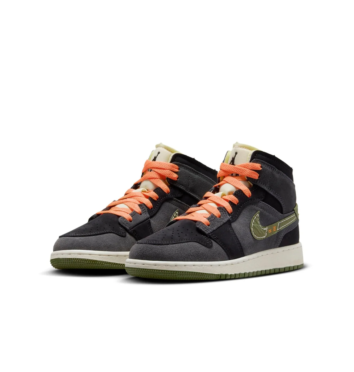 Кросівки дитячі Air Jordan 1 Mid Se Craft Black/Grey FD5847-003