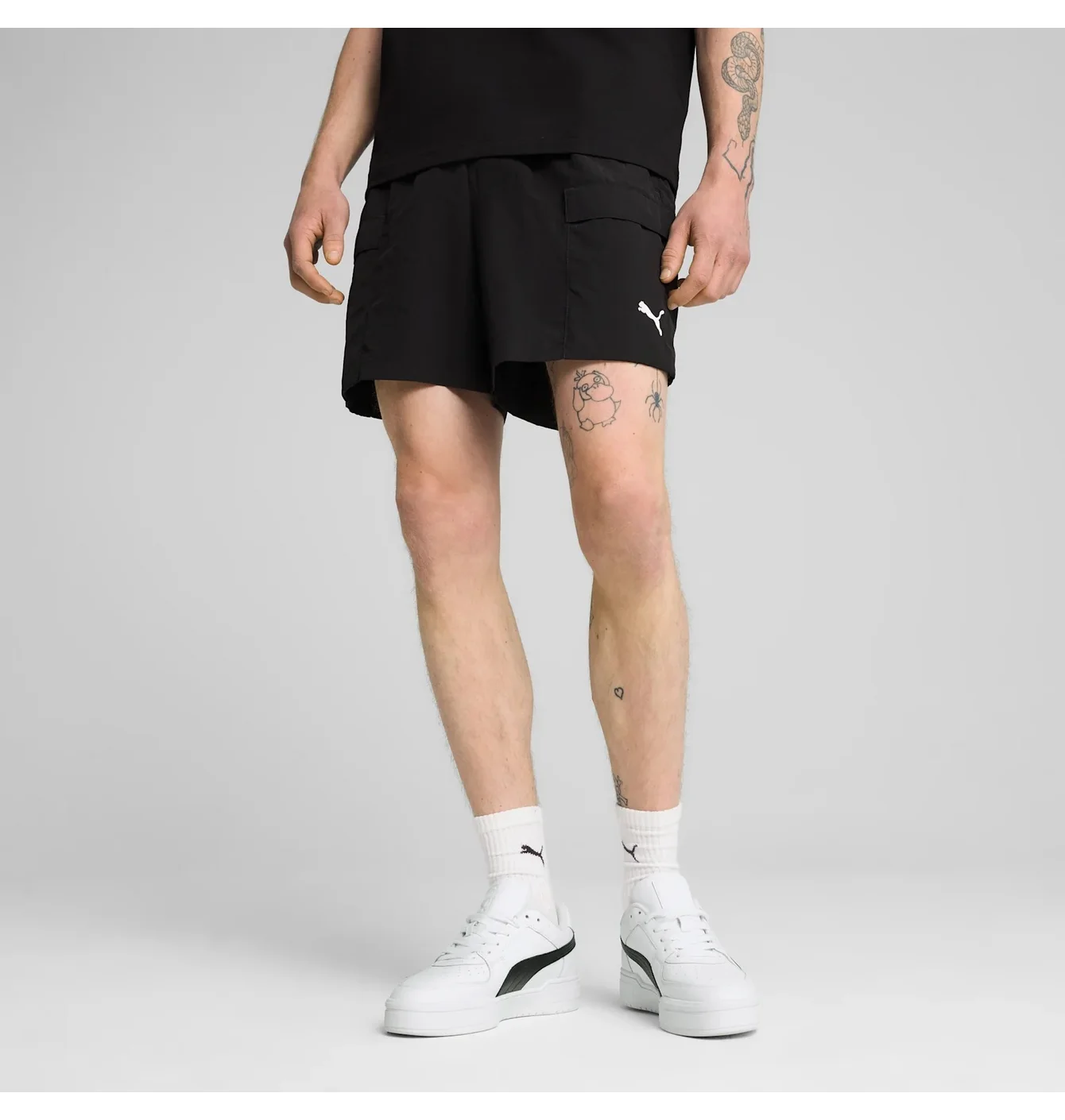 Шорти чоловічі Puma Wardrobe Essential Relaxed Cargo Black 629656-01