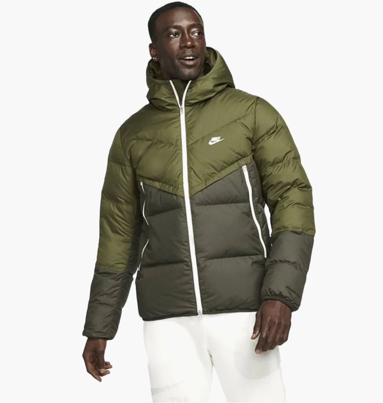 Пуховик чоловічий Nike Down Fill Hooded Jacket Olive DV5121-326