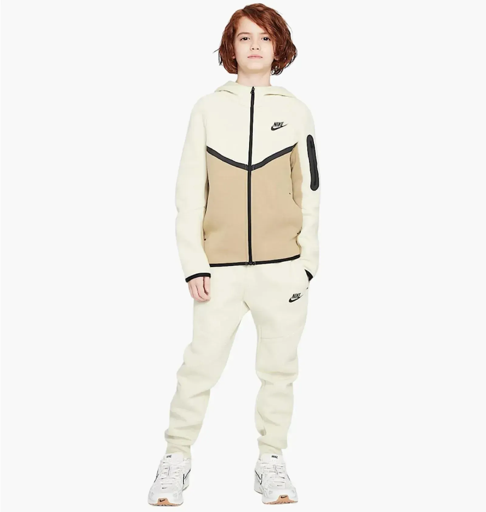 Спортивний костюм дитячий Nike Sportswear Tech Fleece Beige (HV5867-297__HV5869-235)