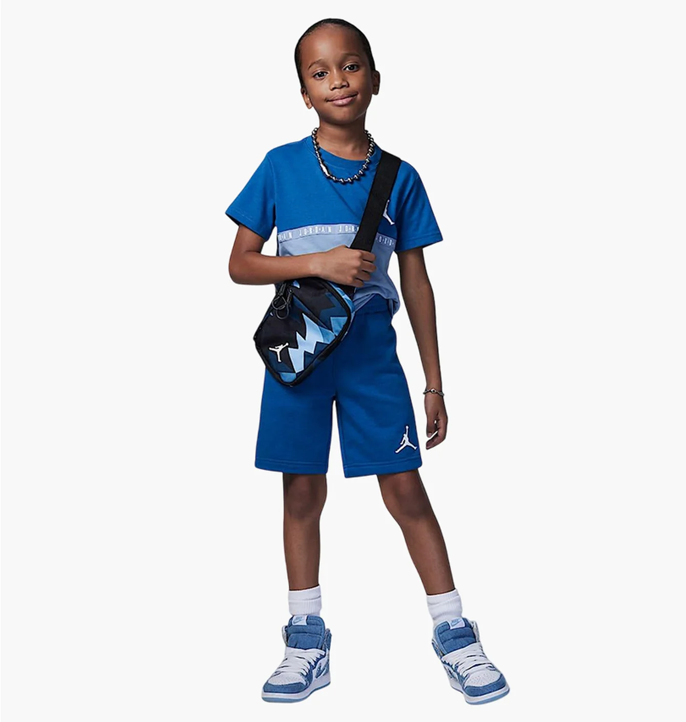 Спортивний костюм дитячий Air Jordan Jumpman Blocked Taping Jr Blue/Light Blue 85D001-U1R