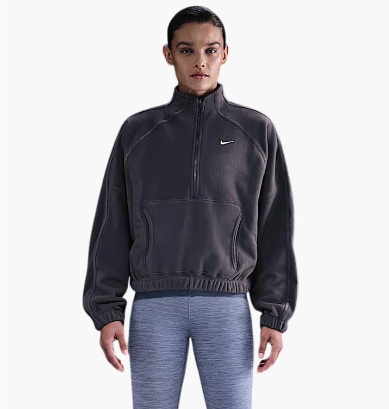 Кофта жіноча Nike Nk One Tf Hz Top Polar Sp Wt Grey IO0182-036