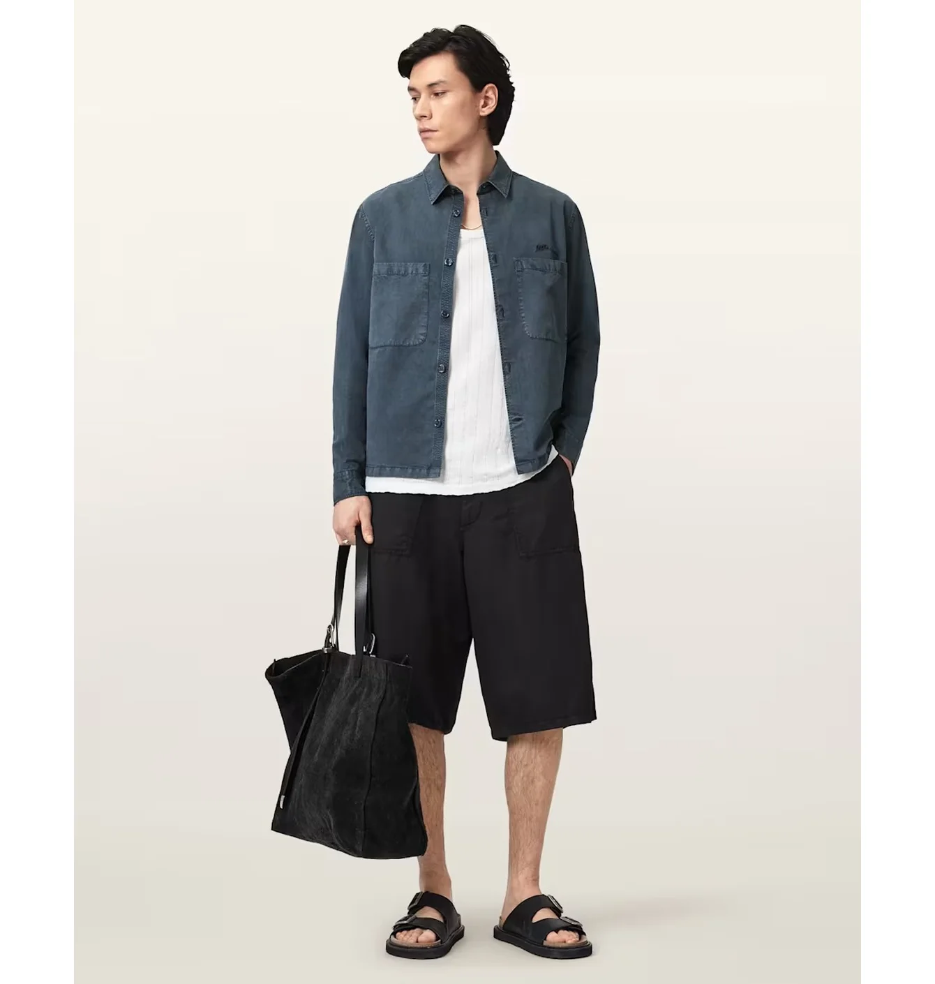 Сорочка чоловіча ALLSAINTS Rohdi Blue M076SD