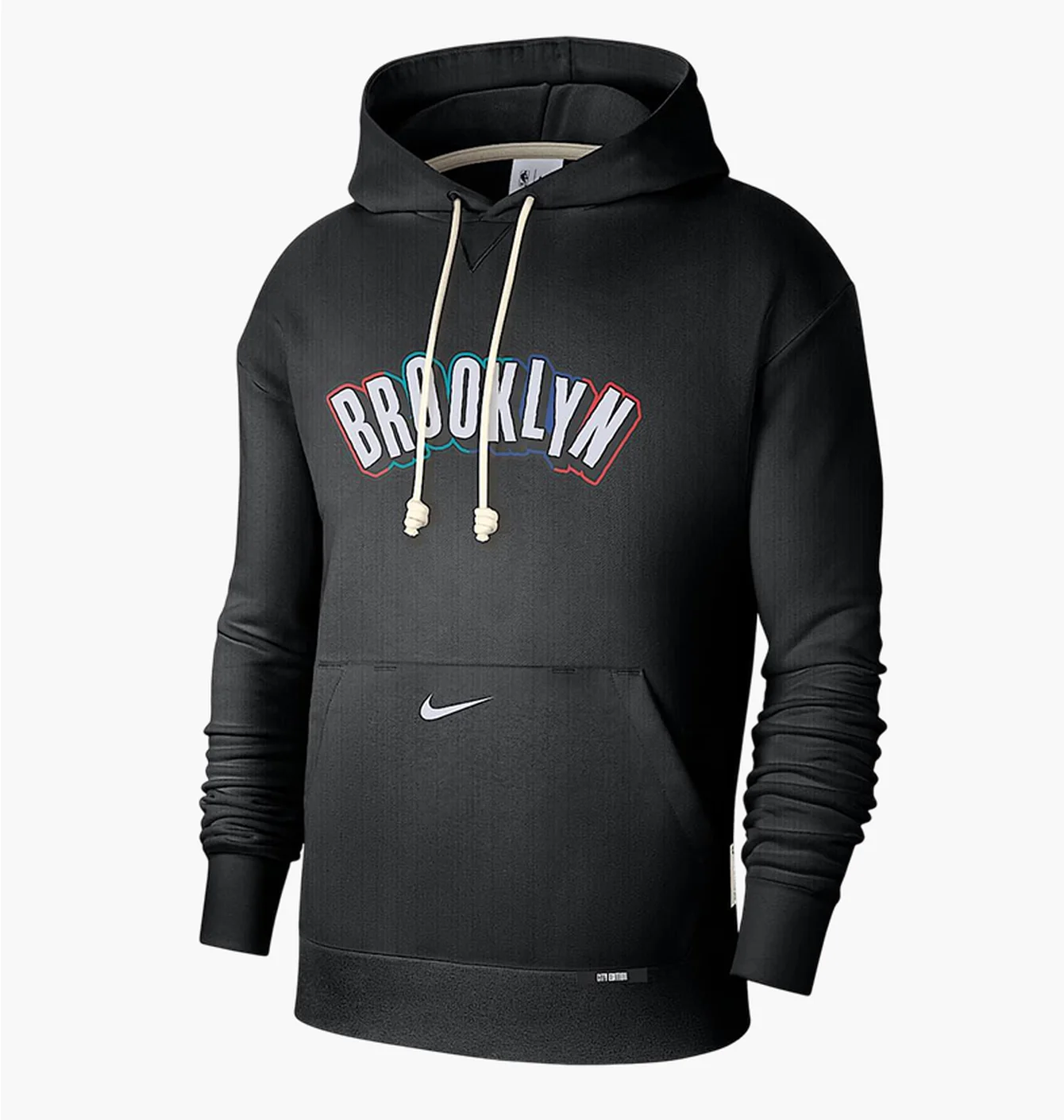 Худі чоловіче Nike Brooklyn Nets Standard Issue City Edition Black FZ0475-010