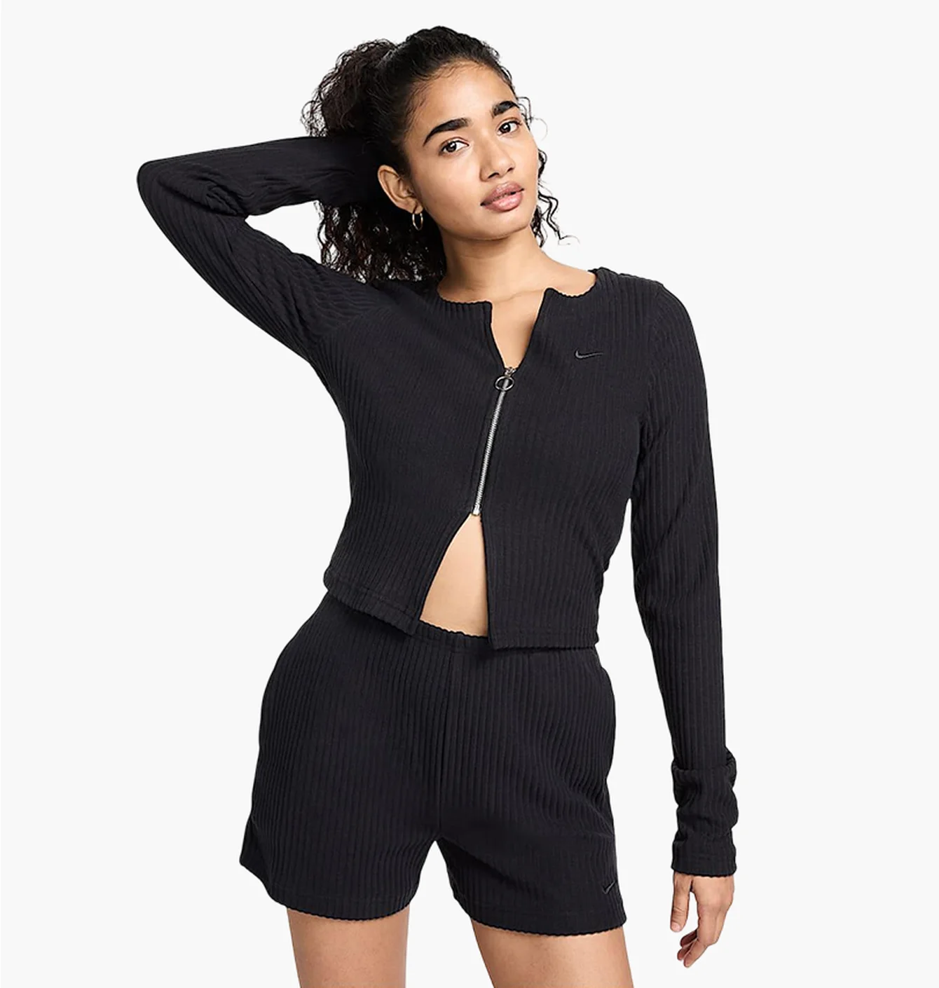 Кофта жіноча Nike Sportswear Chill Rib Black FN3682-010