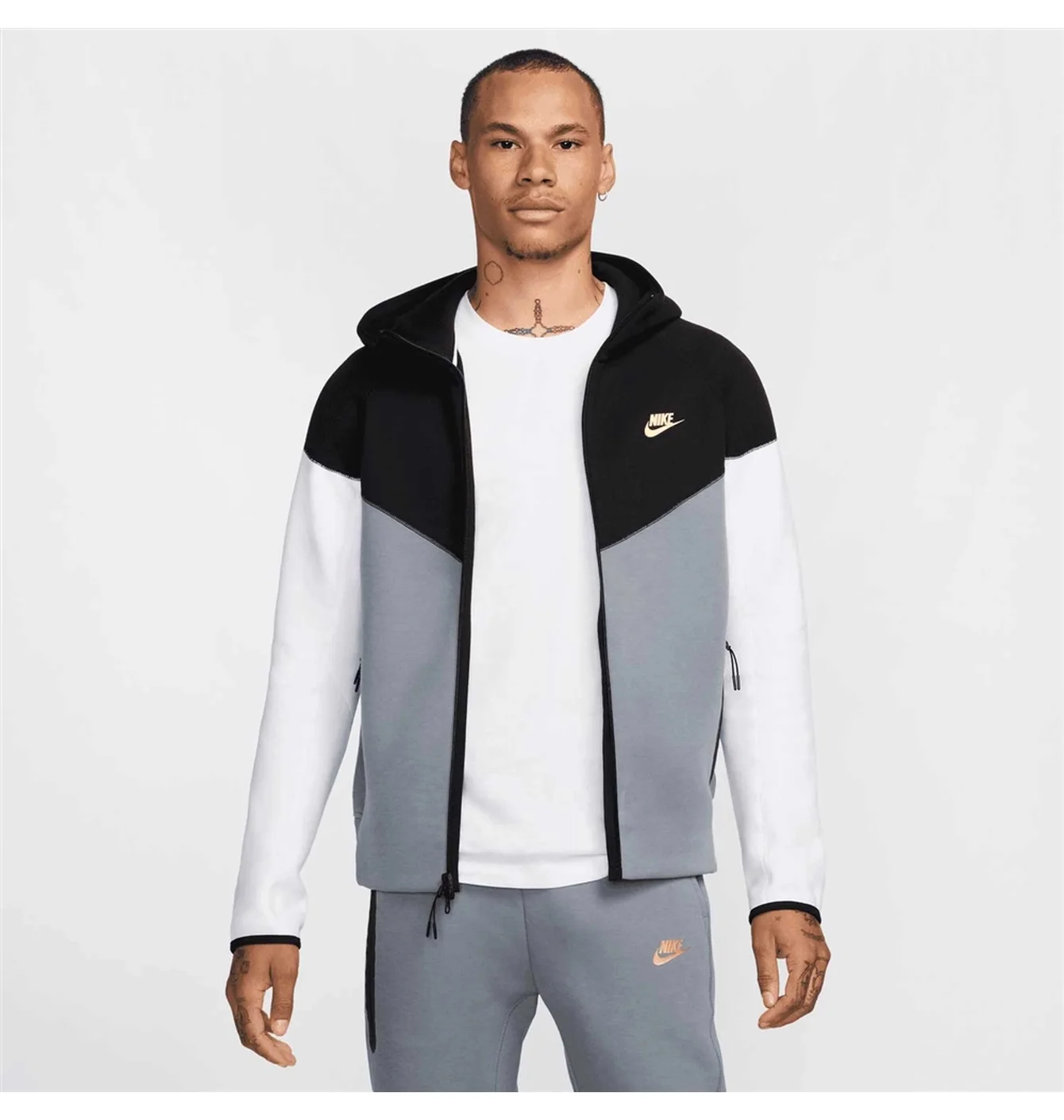 Толстовка чоловіча Nike Tech Fleece Grey/Black FZ4709-011