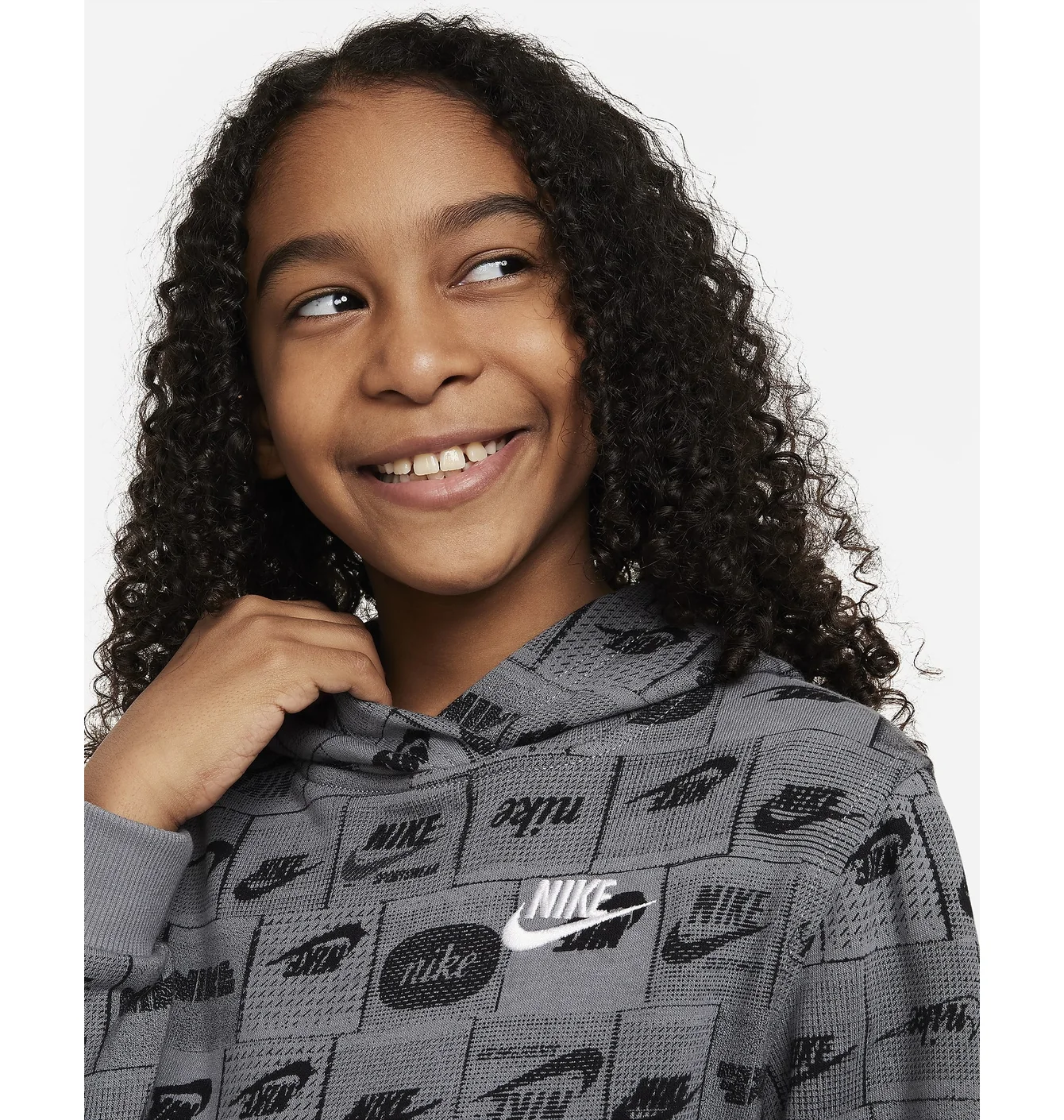 Худі дитяче Nike K Nsw Club Ft Hdy Aop Grey FN8741-084