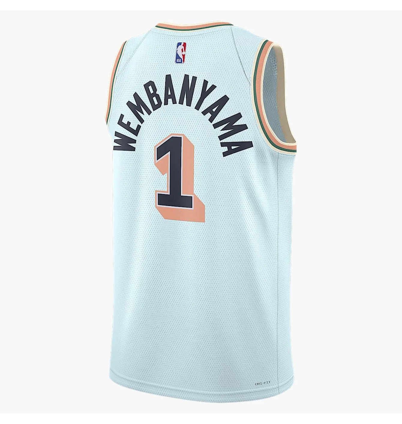 Майка чоловіча Nike Nba San Antonio Spurs Victor Wembanyama City Edition Light Blue FQ4360-474