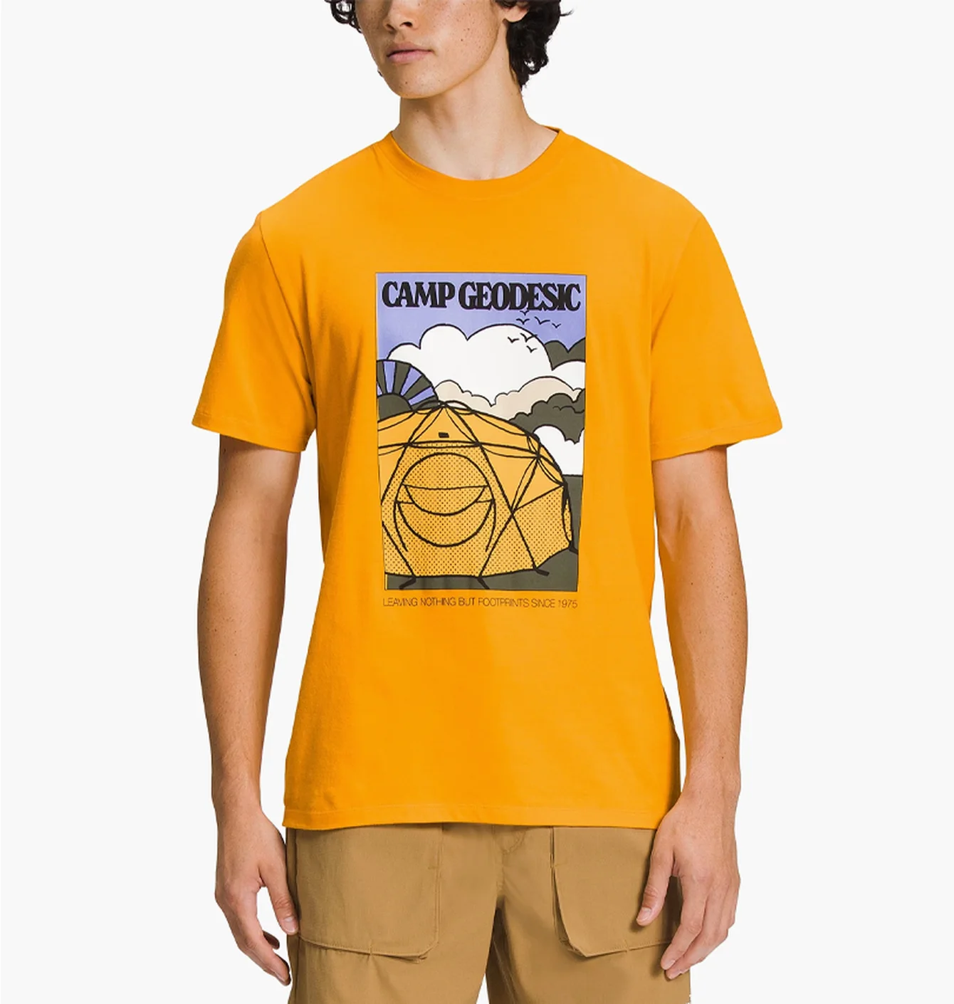 Футболка чоловіча The North Face Short Sleeve Places We Love Camp Geodesic T-Shirt Yellow NF0A811S56P