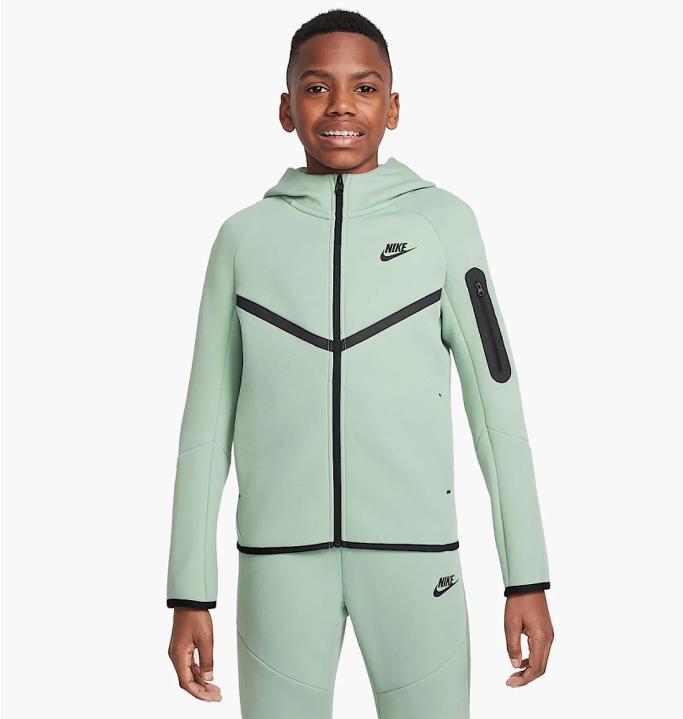 Толстовка дитяча Nike Sportswear Tech Fleece Green HV5867-037