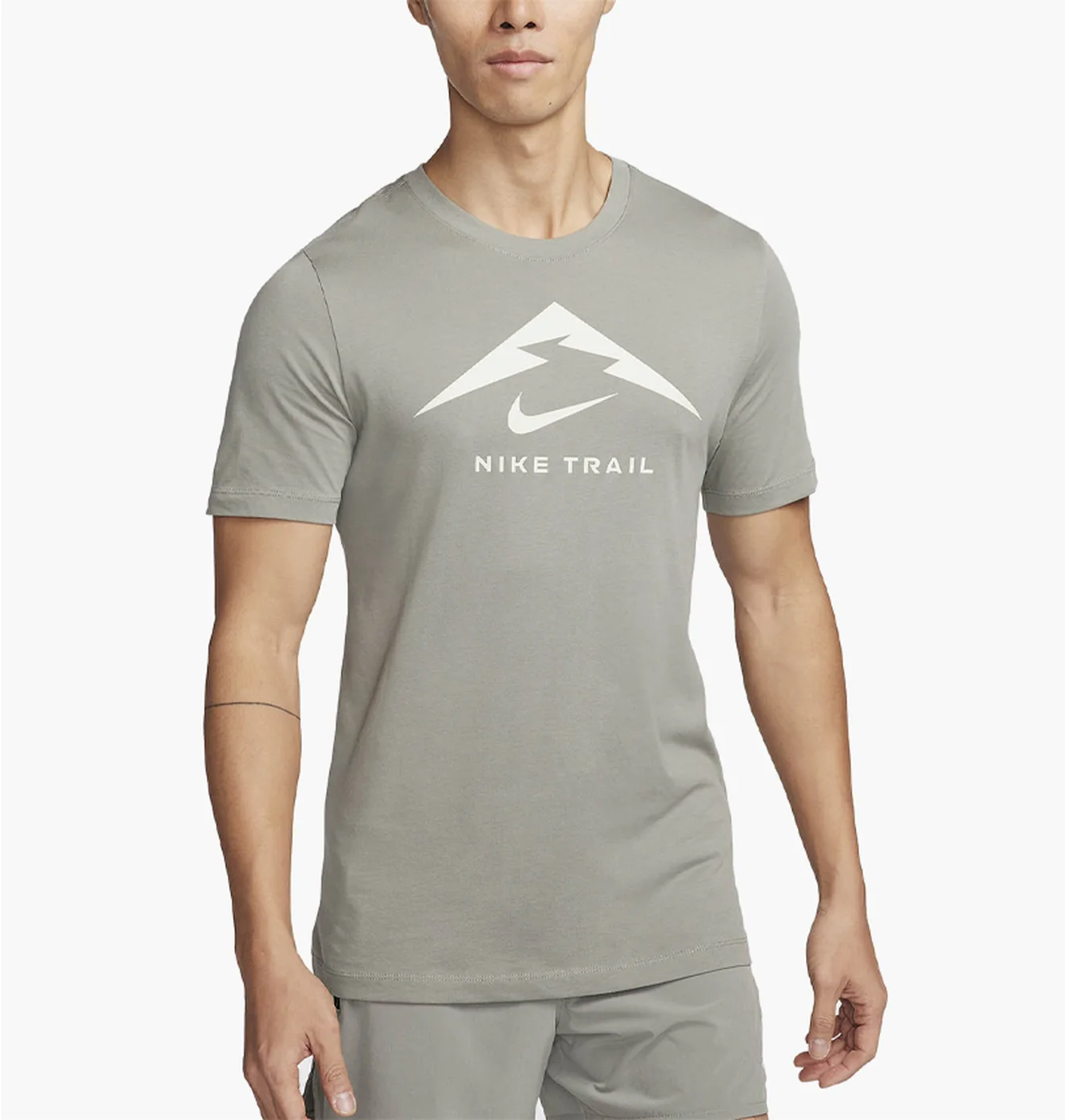 Футболка чоловіча Nike M Df Tee Trail Logo Grey FQ3914-053