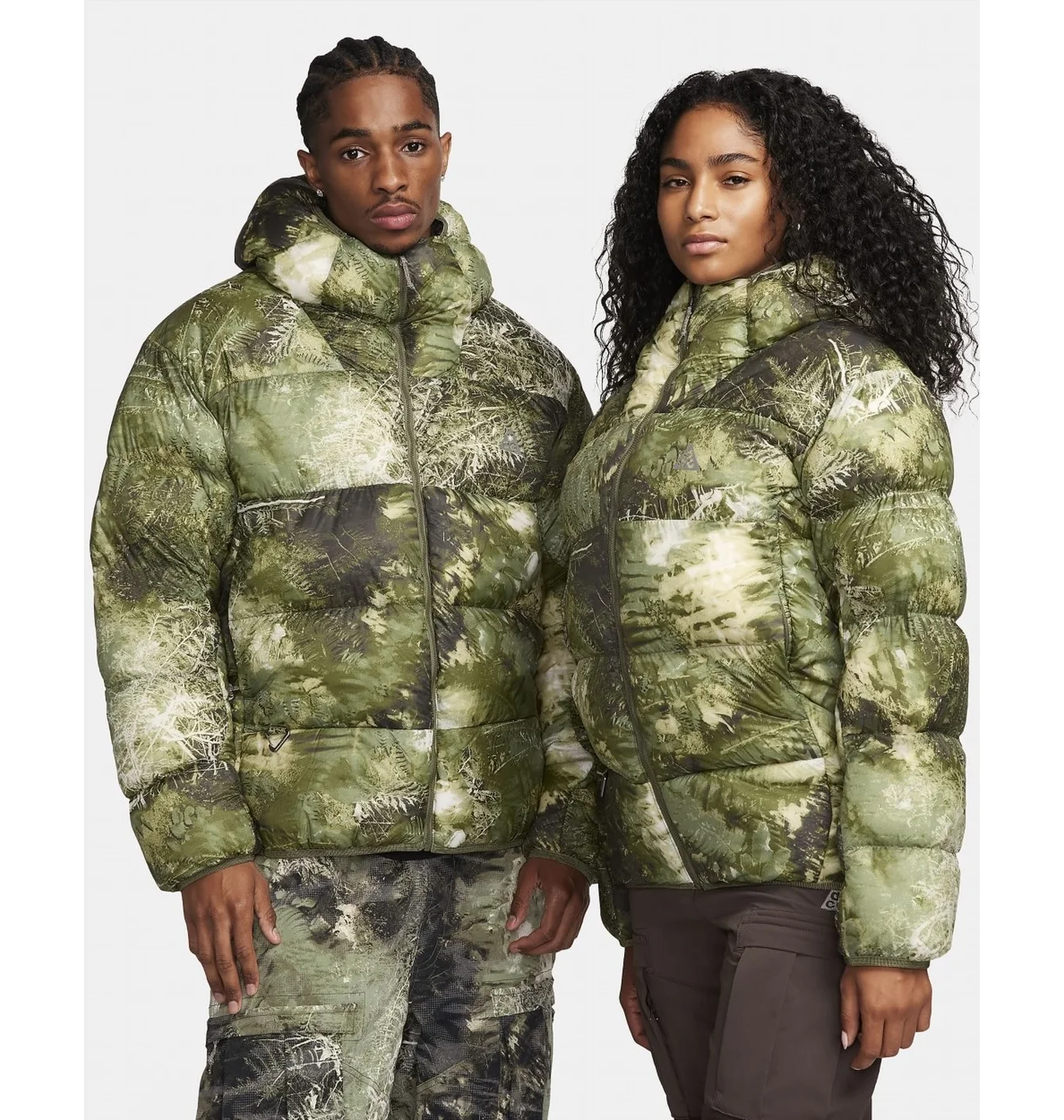 Пуховик унісекс Nike Acg Lunar Lake Puffer Therma-Fit Adv Loose Hooded Jacket Green FB8121-386