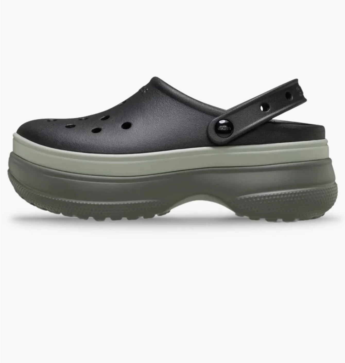 Тапочки унісекс Crocs Classic Stacked Clog Olive 211355-001