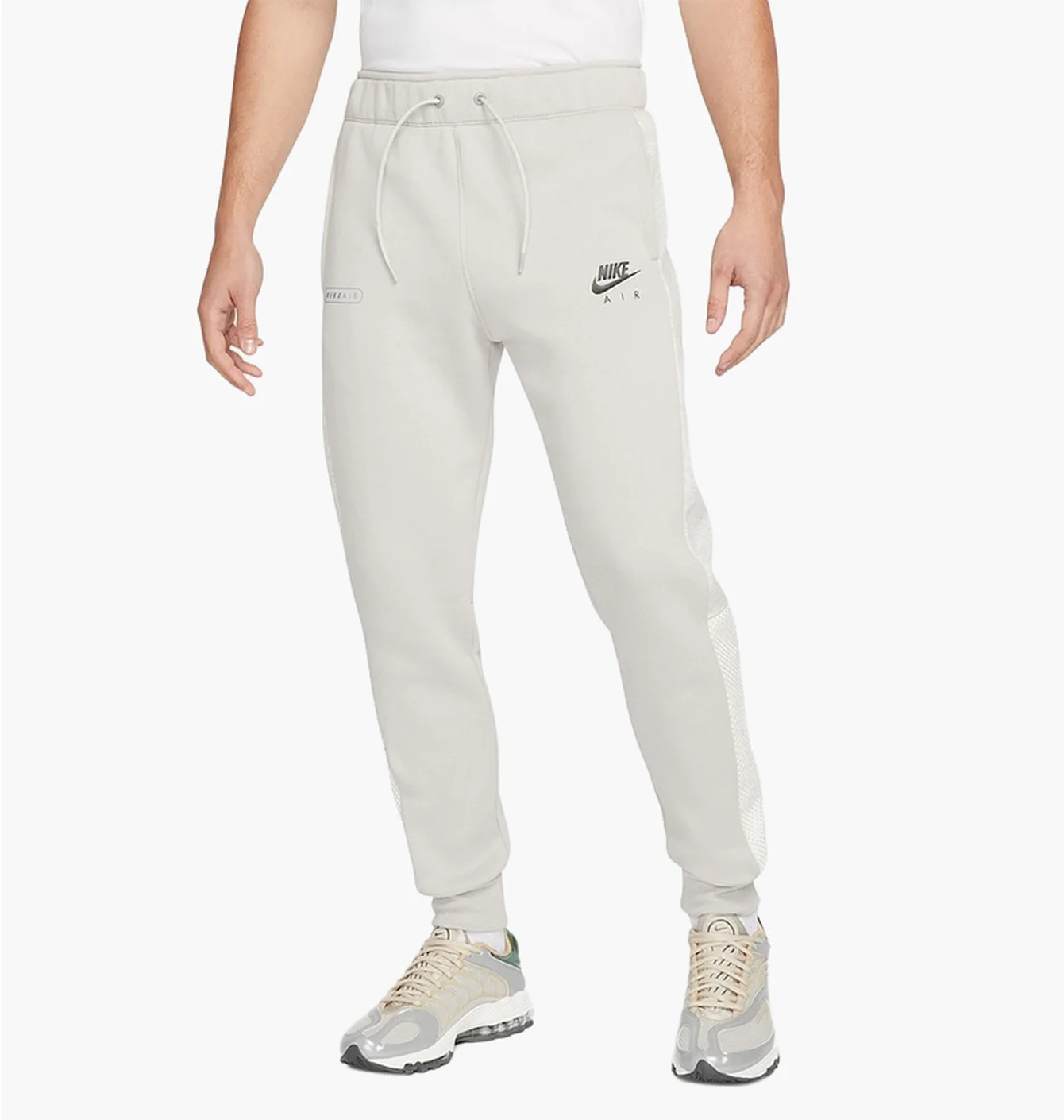 Штани чоловічі Nike Air Brushed Back Fleece Joggers White Dm5209-012