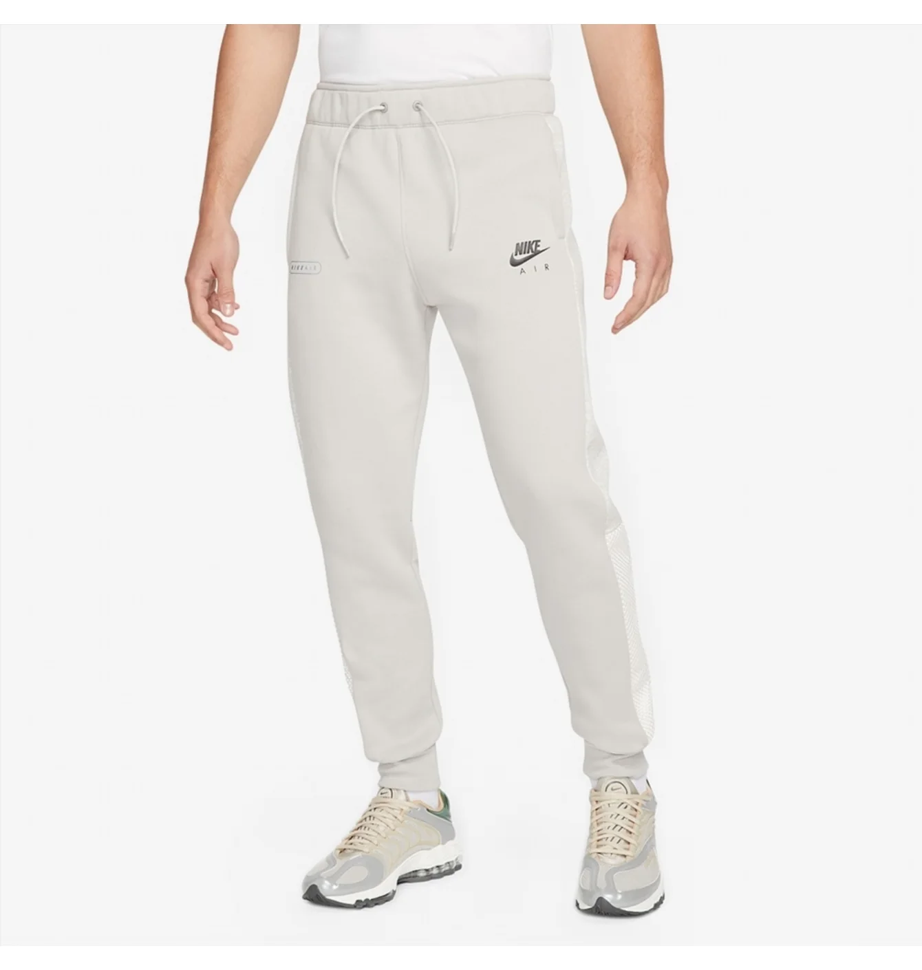 Штани чоловічі Nike Air Brushed Back Fleece Joggers White Dm5209-012