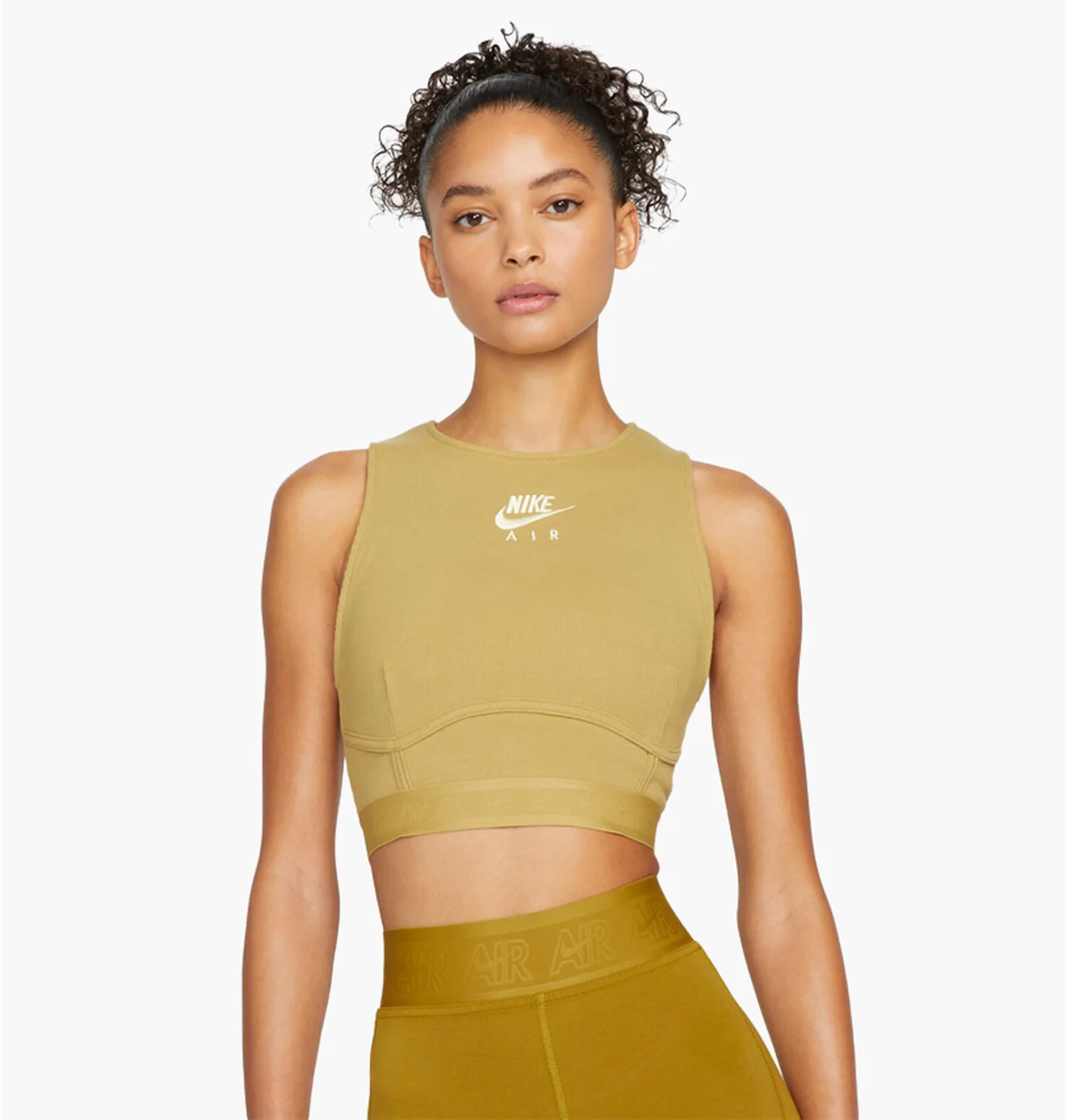 Топ жіночий Nike Air WomenS Ribbed Tank Olive DM6069-769