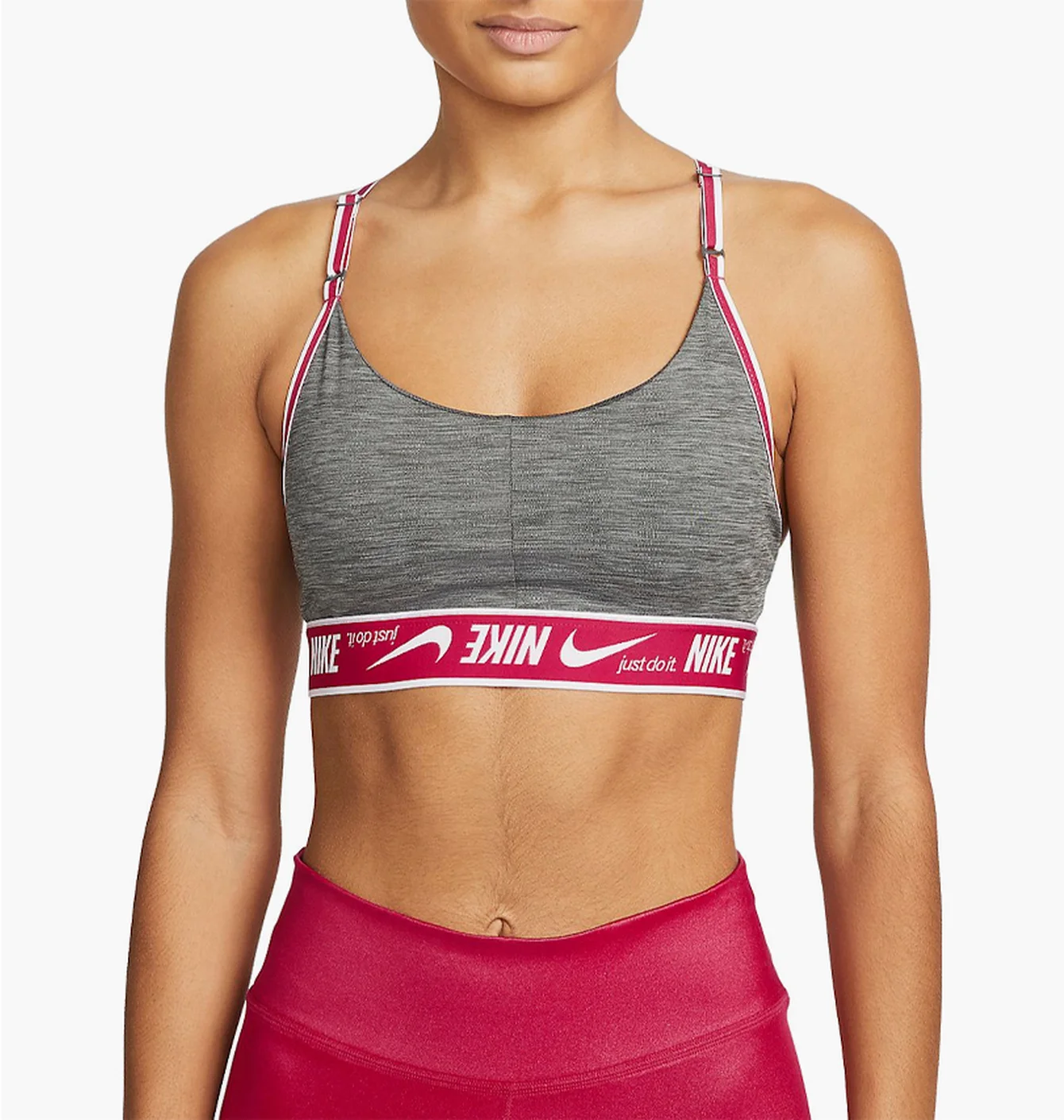 Топ жіночий Nike Dri-Fit Indy Logo Grey DM0560-068