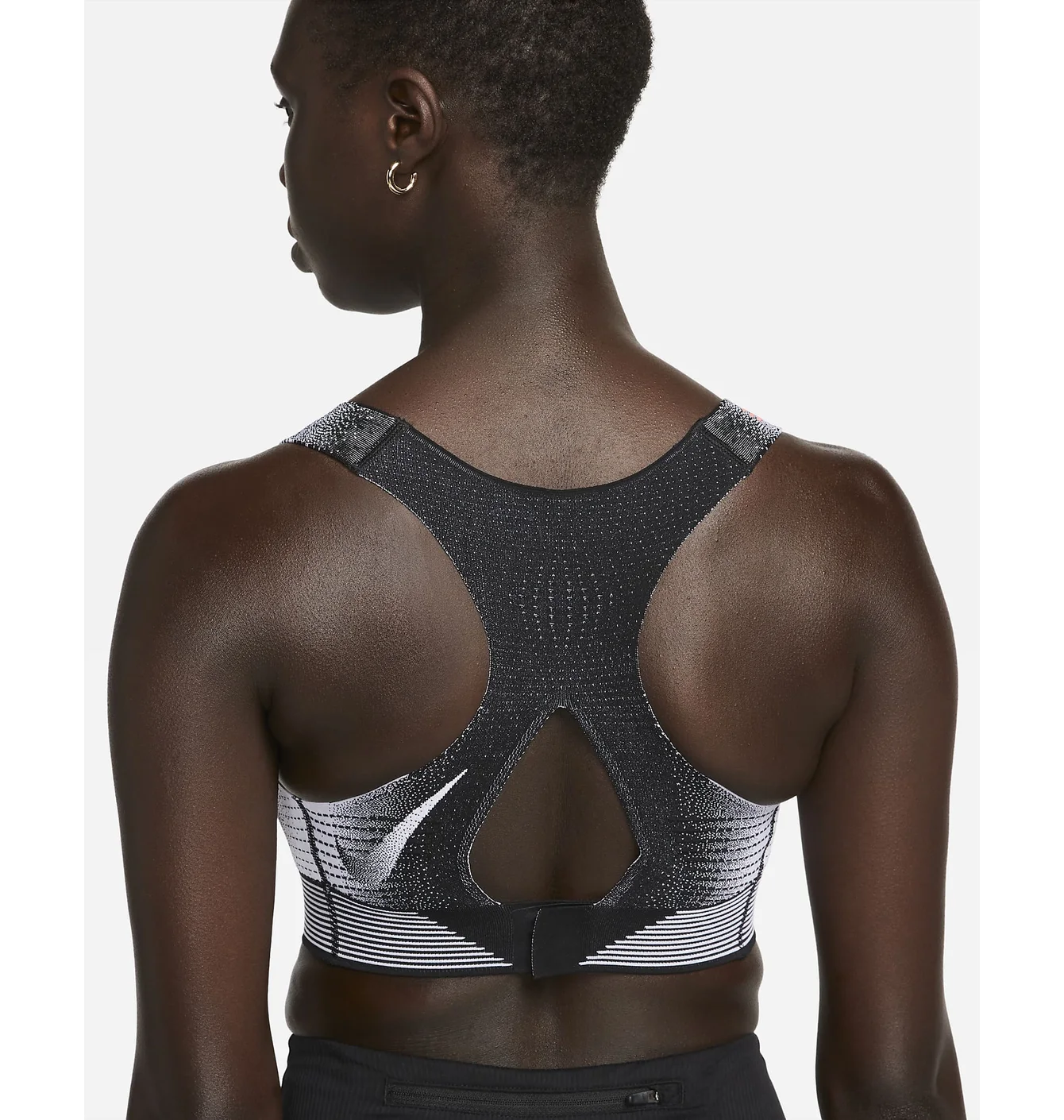 Топ жіночий Nike W Swsh Flyknit Bra White/Grey DQ5119-010