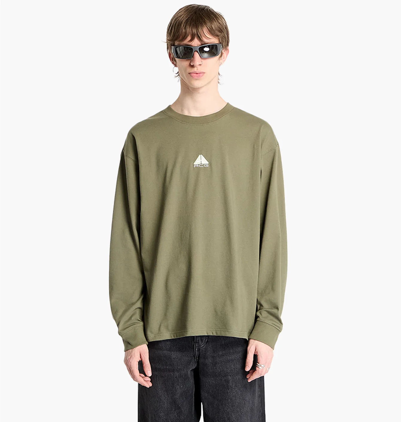 Лонгслів чоловічий Nike Acg Lungs T-Shirt Olive DR7753-222