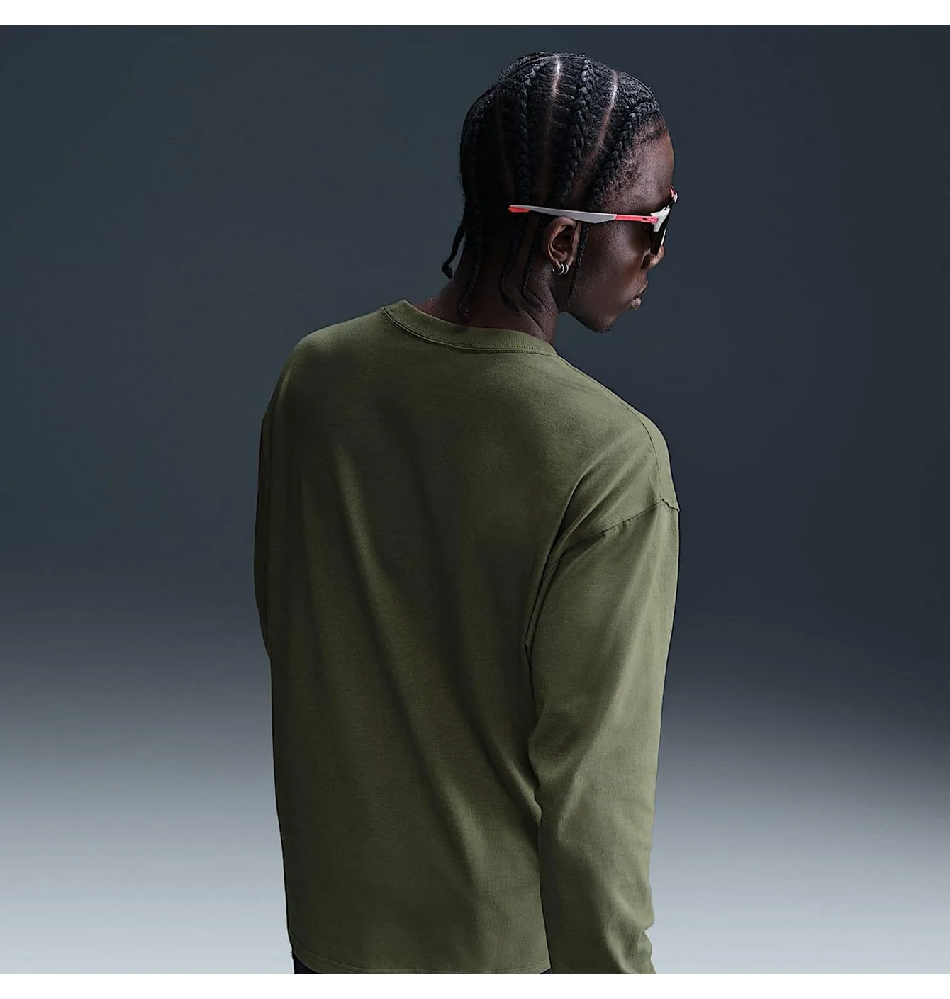 Лонгслів чоловічий Nike Acg Lungs T-Shirt Olive DR7753-222