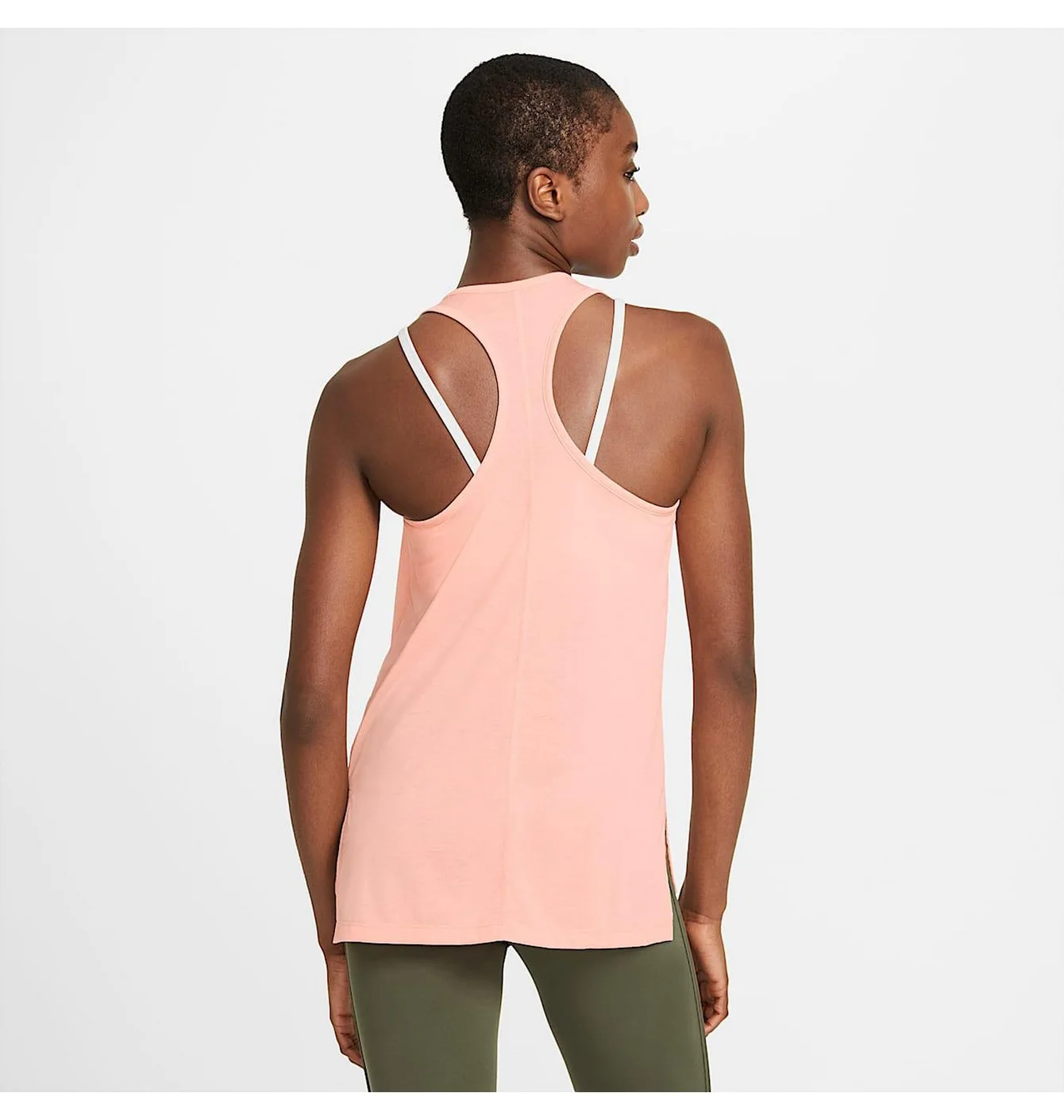 Майка жіноча Nike Yoga Layer Tank Peach CQ8826-800