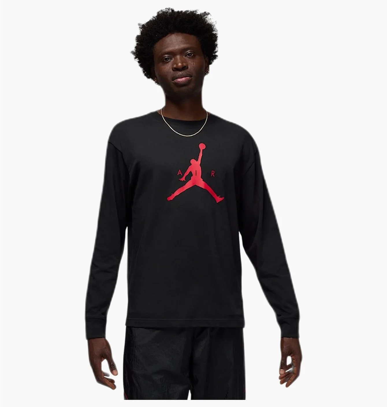 Футболка чоловіча Air Jordan Jumpman MenS Long- Sleeve T- Shirt Black IM9799-011