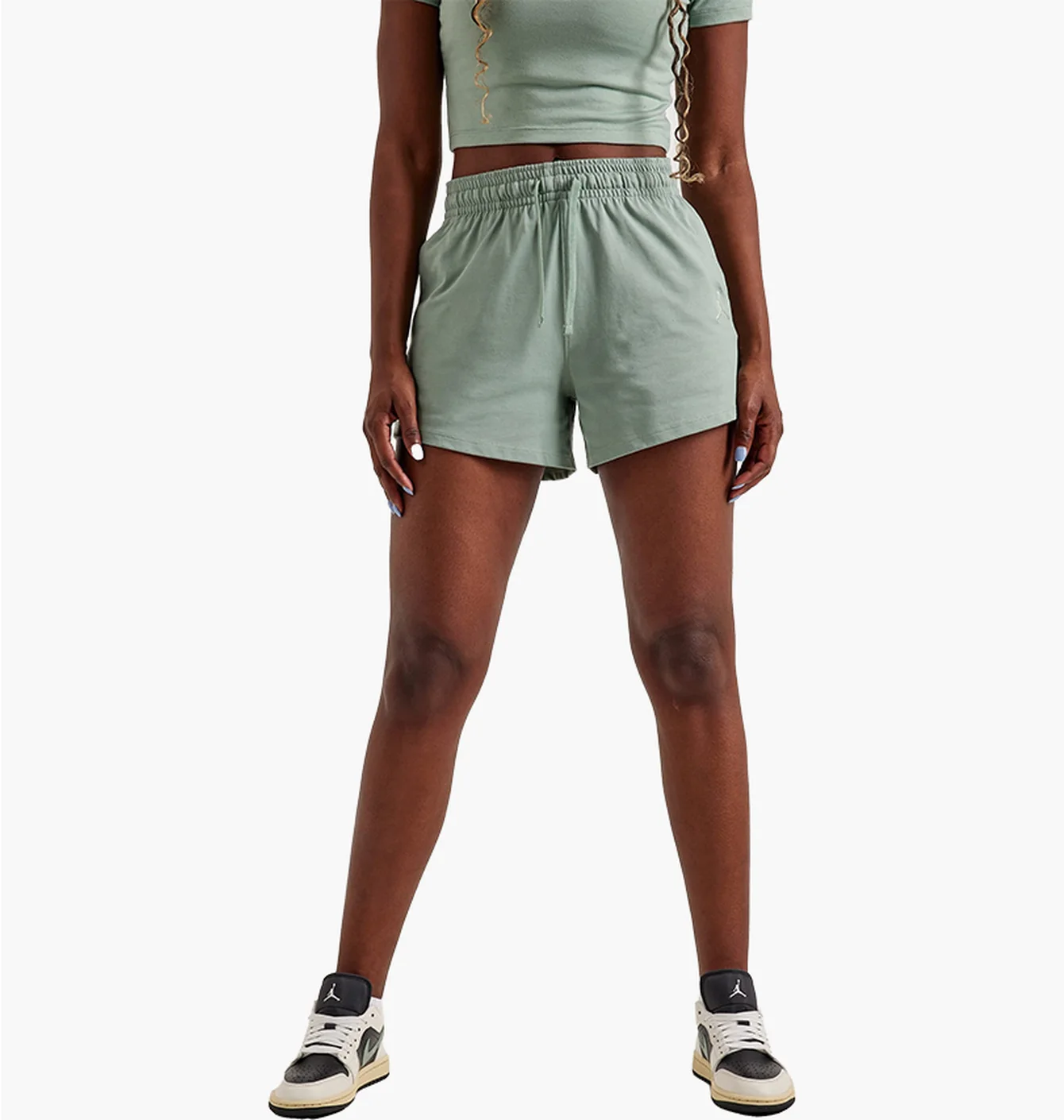 Шорти жіночі Air Jordan Knit Shorts Olive FN5795-304
