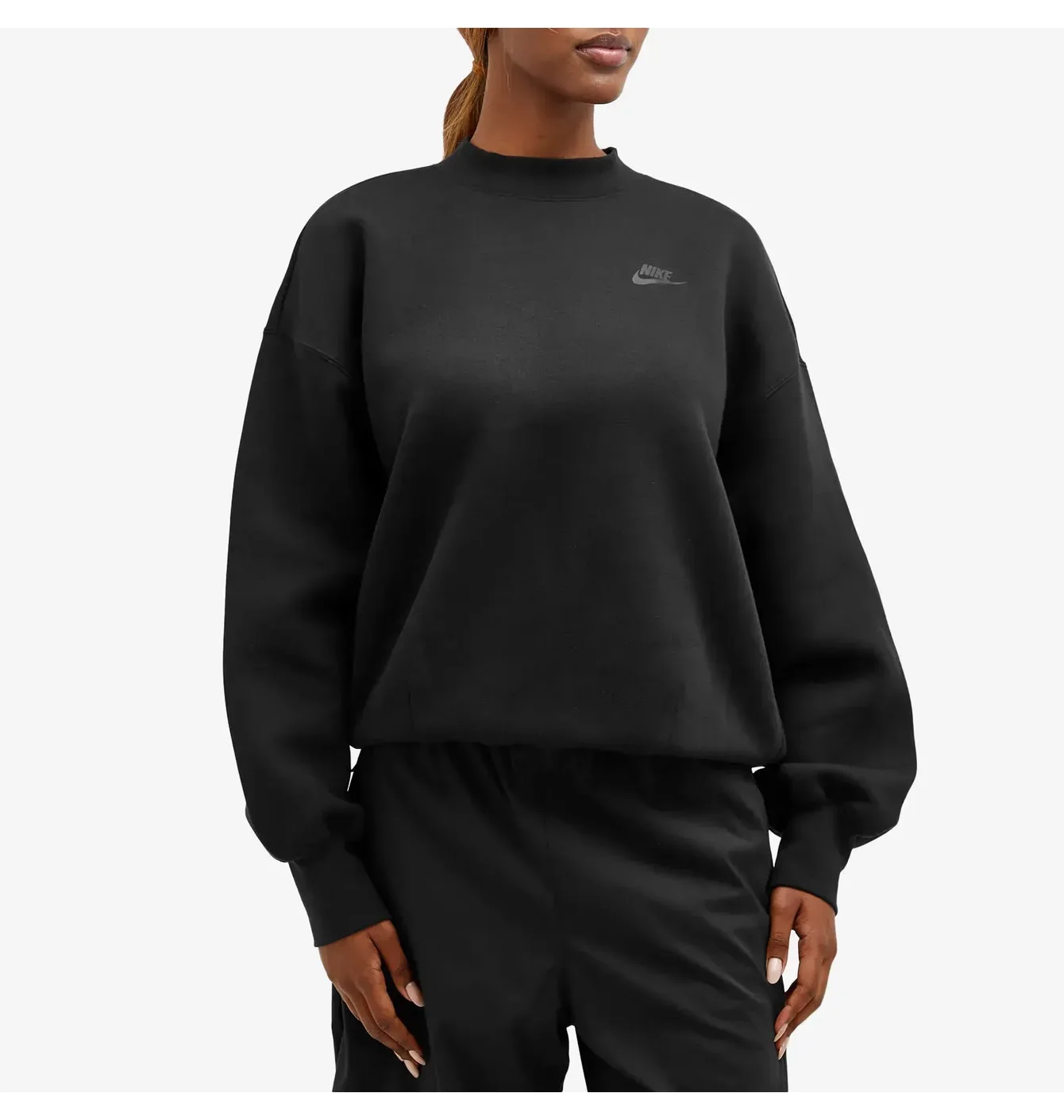 Світшот жіночий Nike W Nsw Tch Flc Os Crew Black FV8041-010