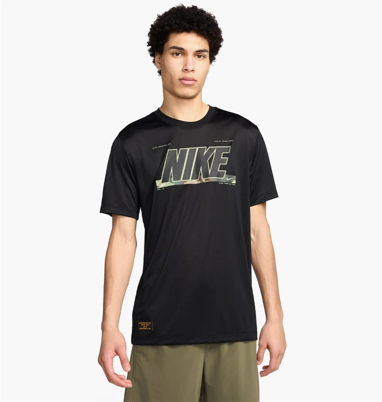Футболка чоловіча Nike Dri-Fit Tee Rlgd Camo Gfx Black FV8370-010