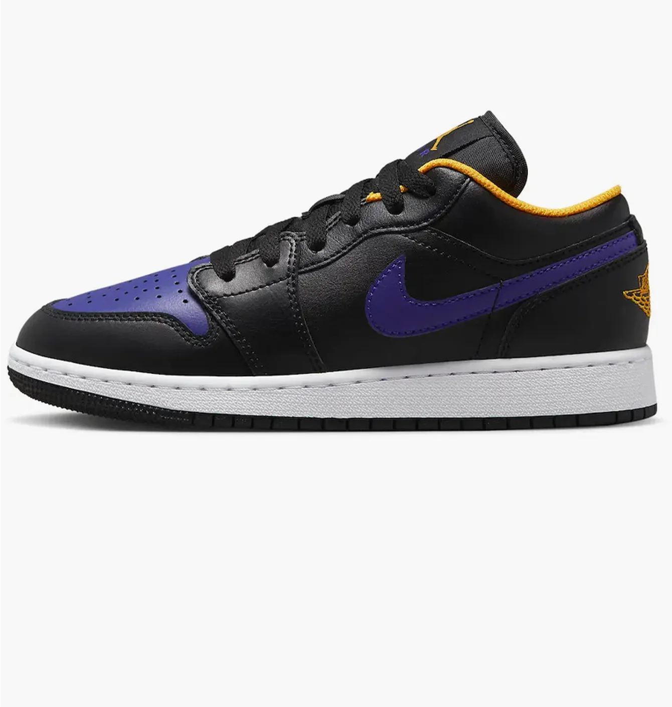 Кросівки дитячі Nike Air Jordan 1 Low Lakers Black 553560-075