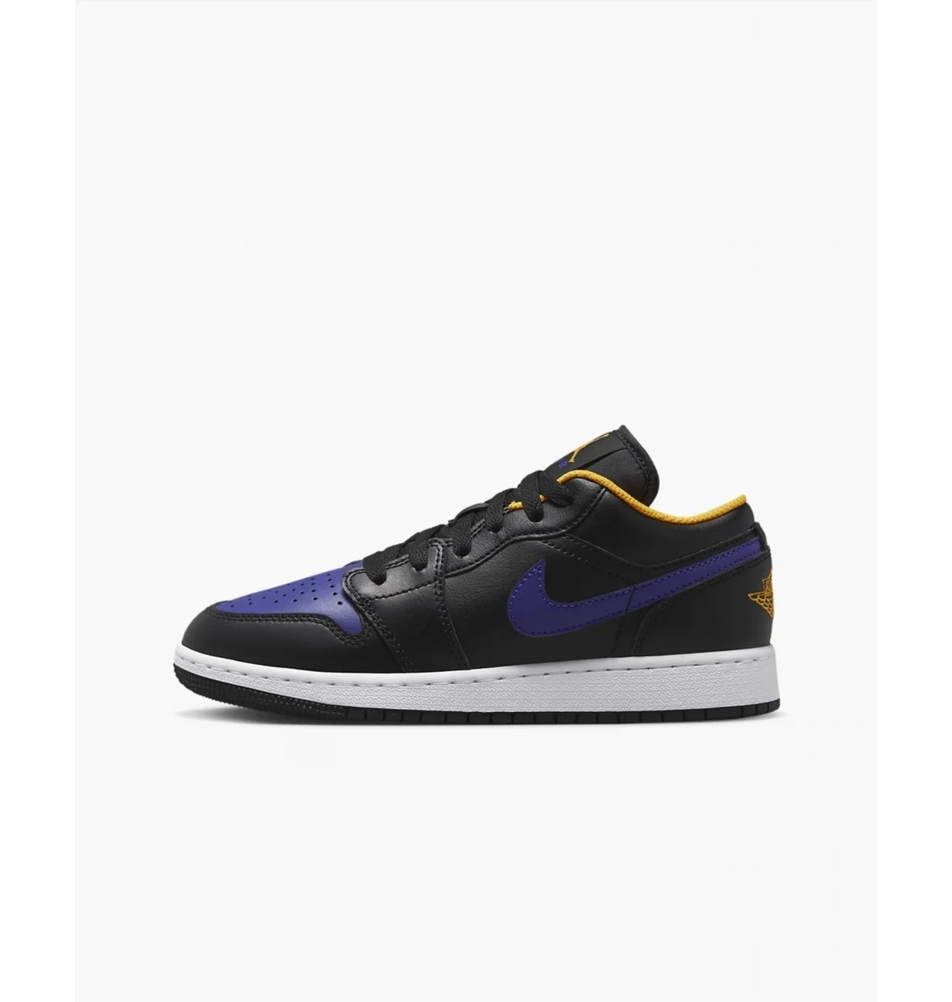 Кросівки дитячі Nike Air Jordan 1 Low Lakers Black 553560-075