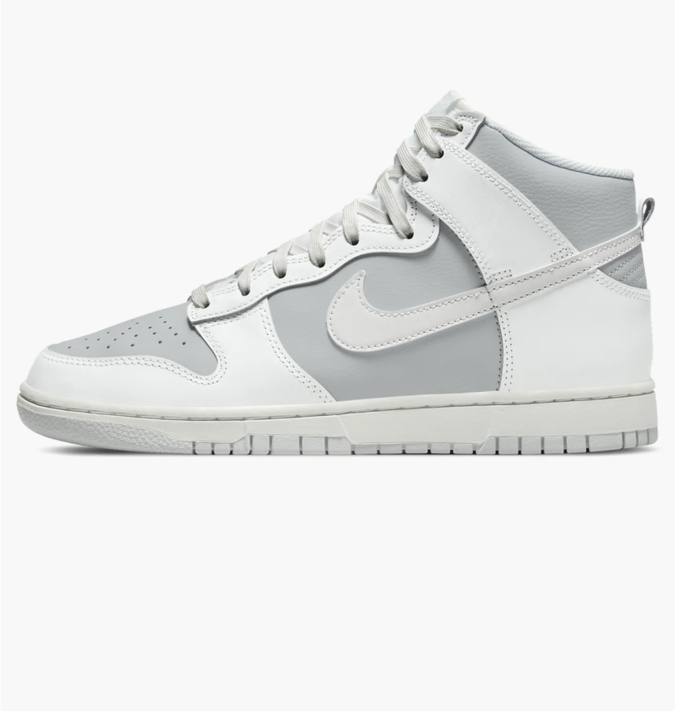 Кросівки чоловічі Nike Dunk High Retro White/Grey Dj6189-100