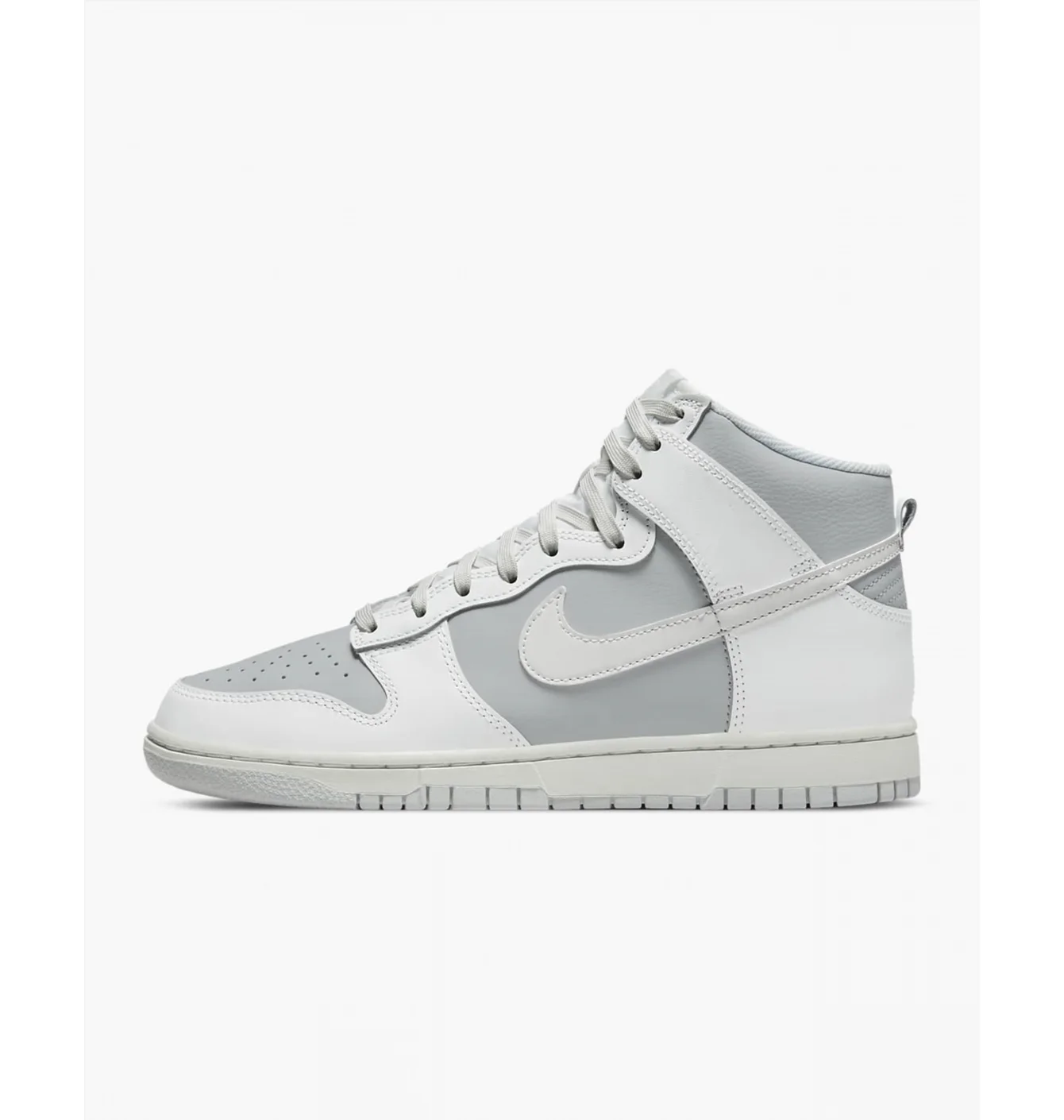 Кросівки чоловічі Nike Dunk High Retro White/Grey Dj6189-100