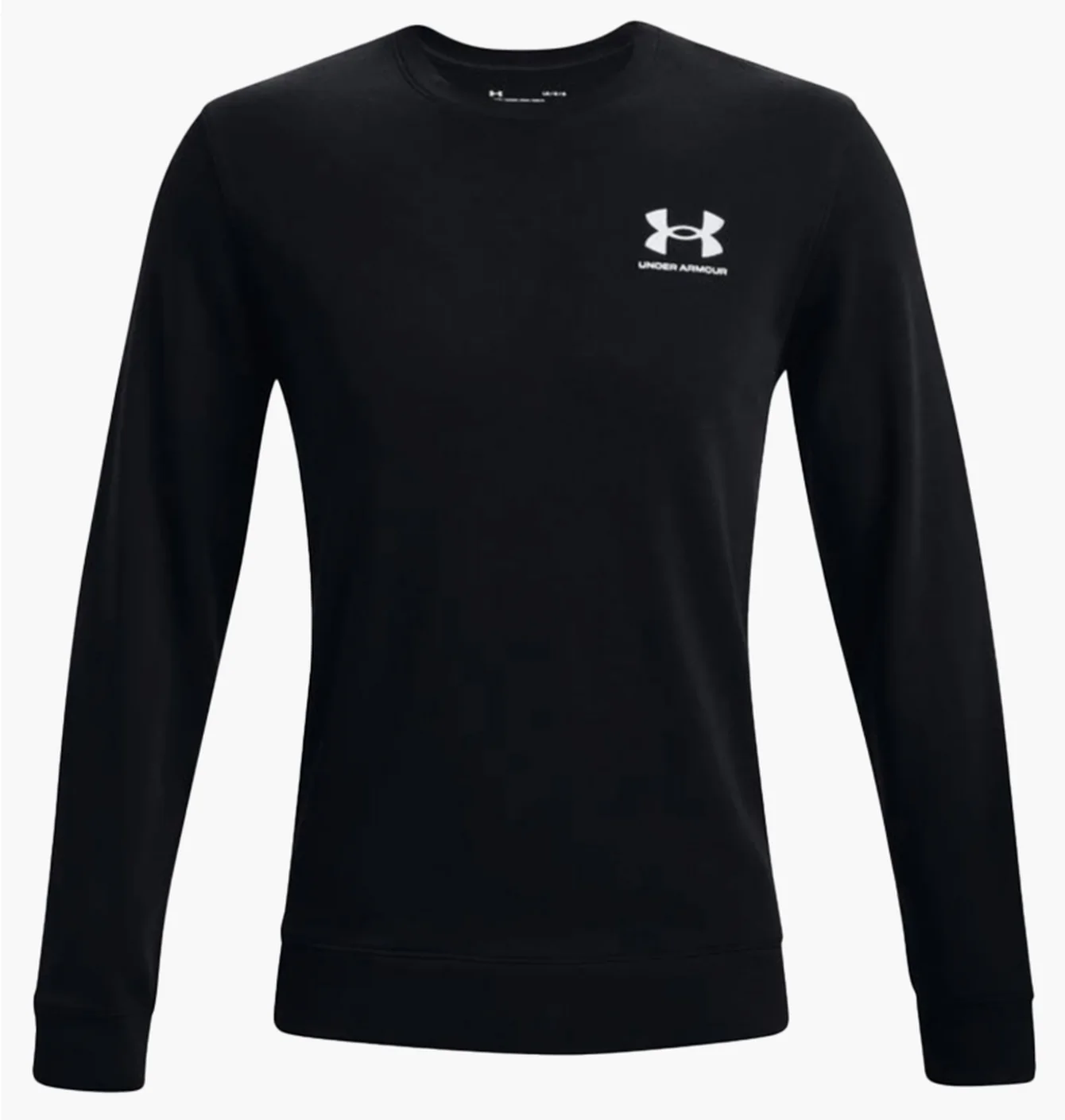 Лонгслів чоловічий Under Armour Rival Terry Black 1370404-001