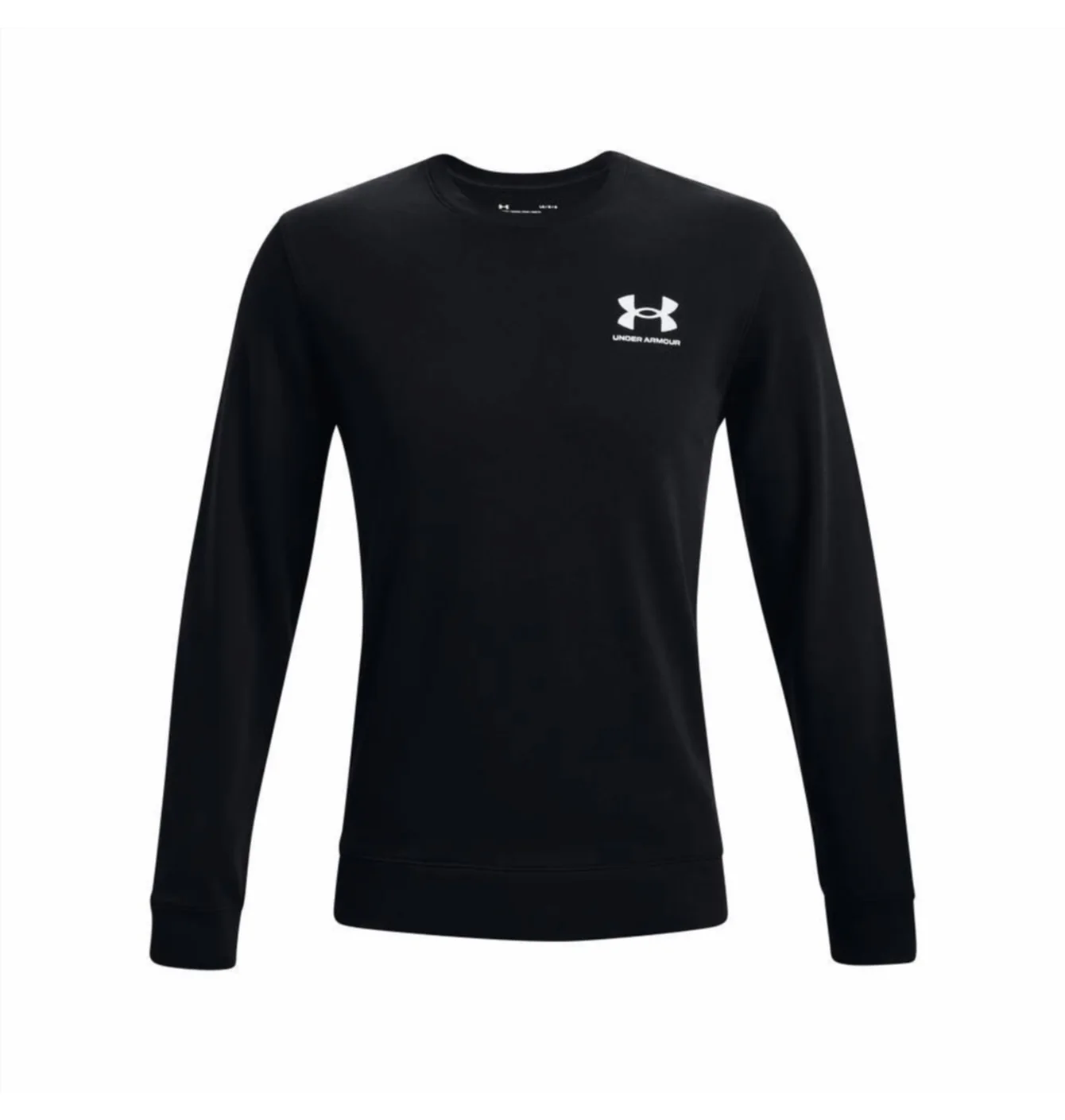 Лонгслів чоловічий Under Armour Rival Terry Black 1370404-001