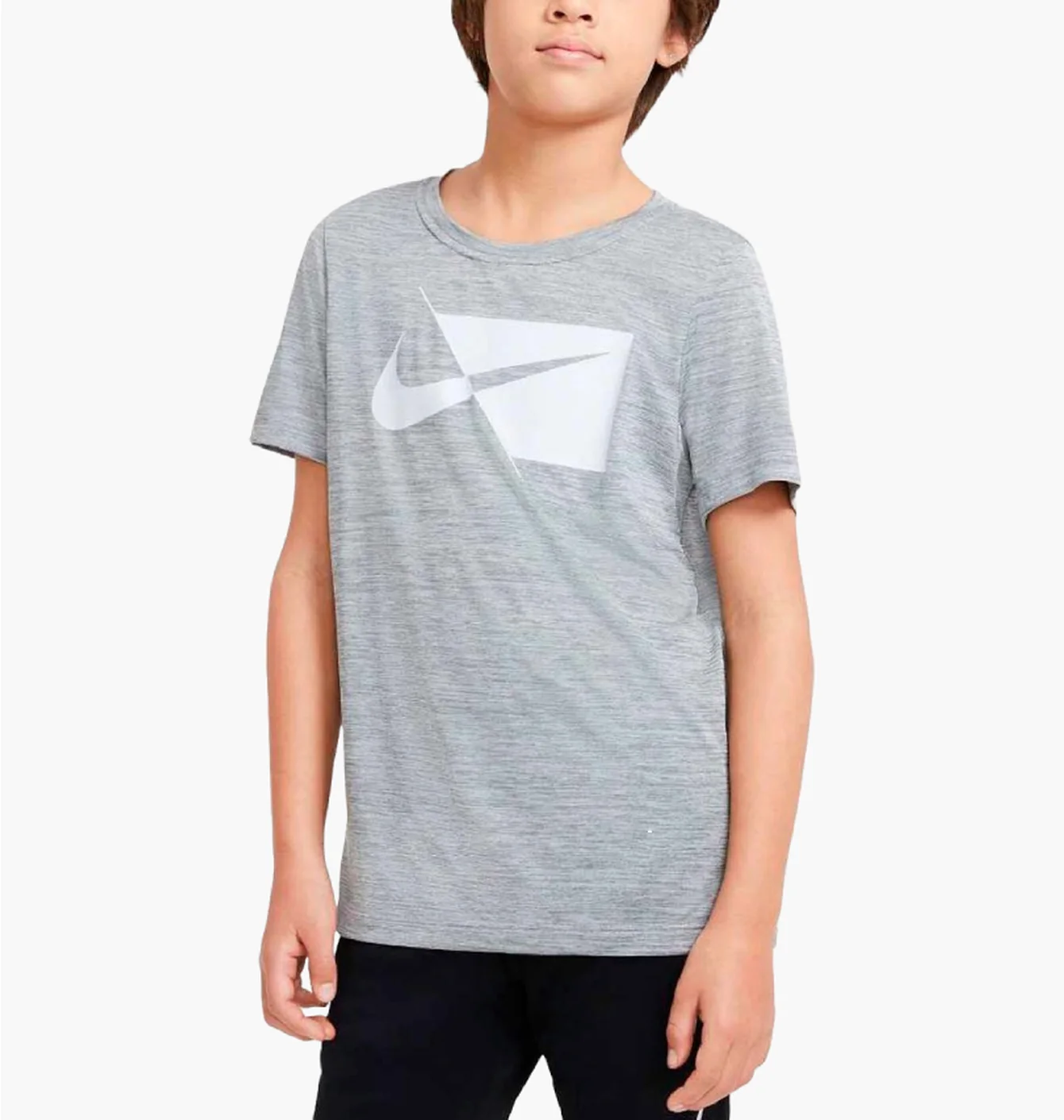 Футболка дитяча Nike Dri-Fit Hbr Ss Top Grey DA0282-084