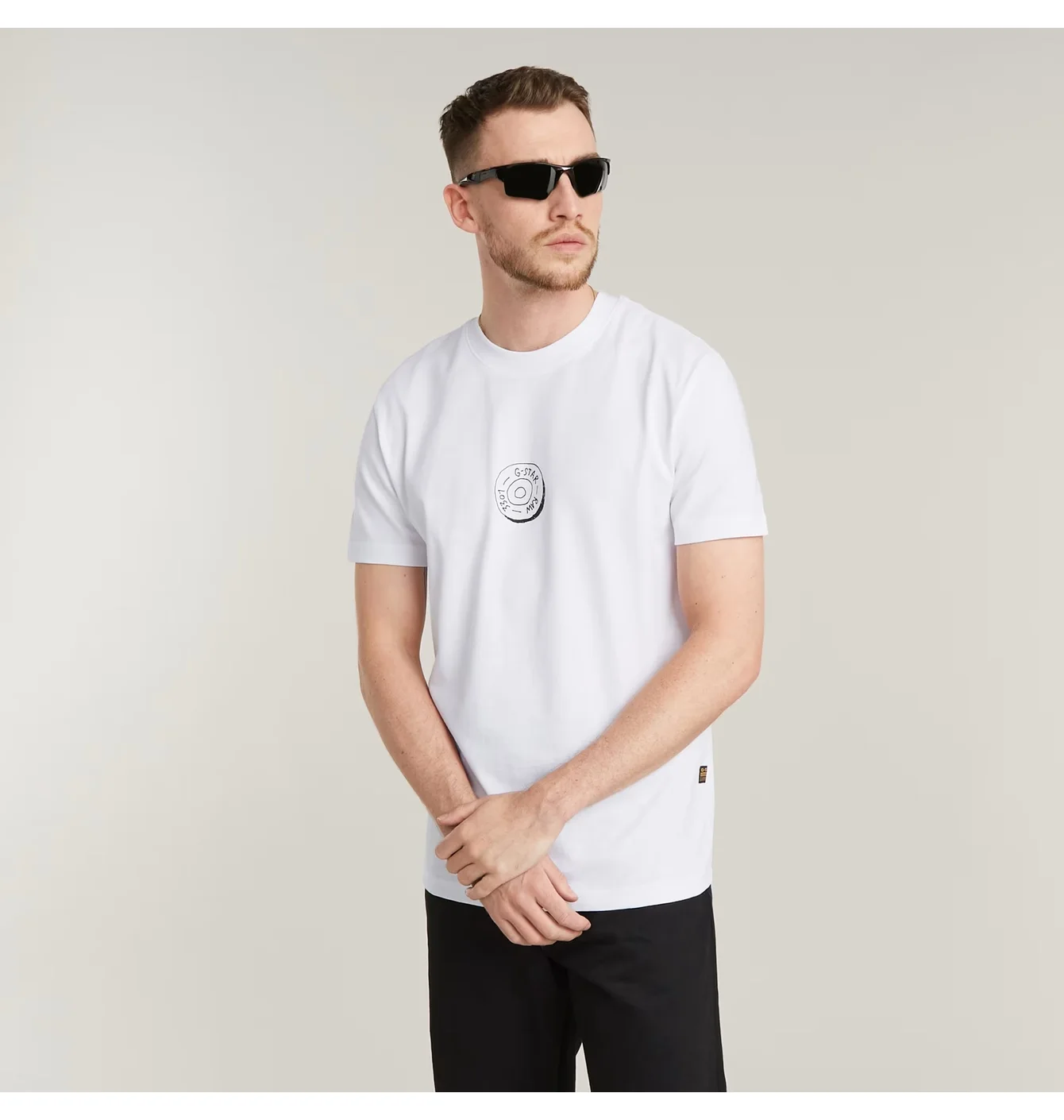 Футболка унісекс G-Star Button Ils Ts White D25694-C336-110