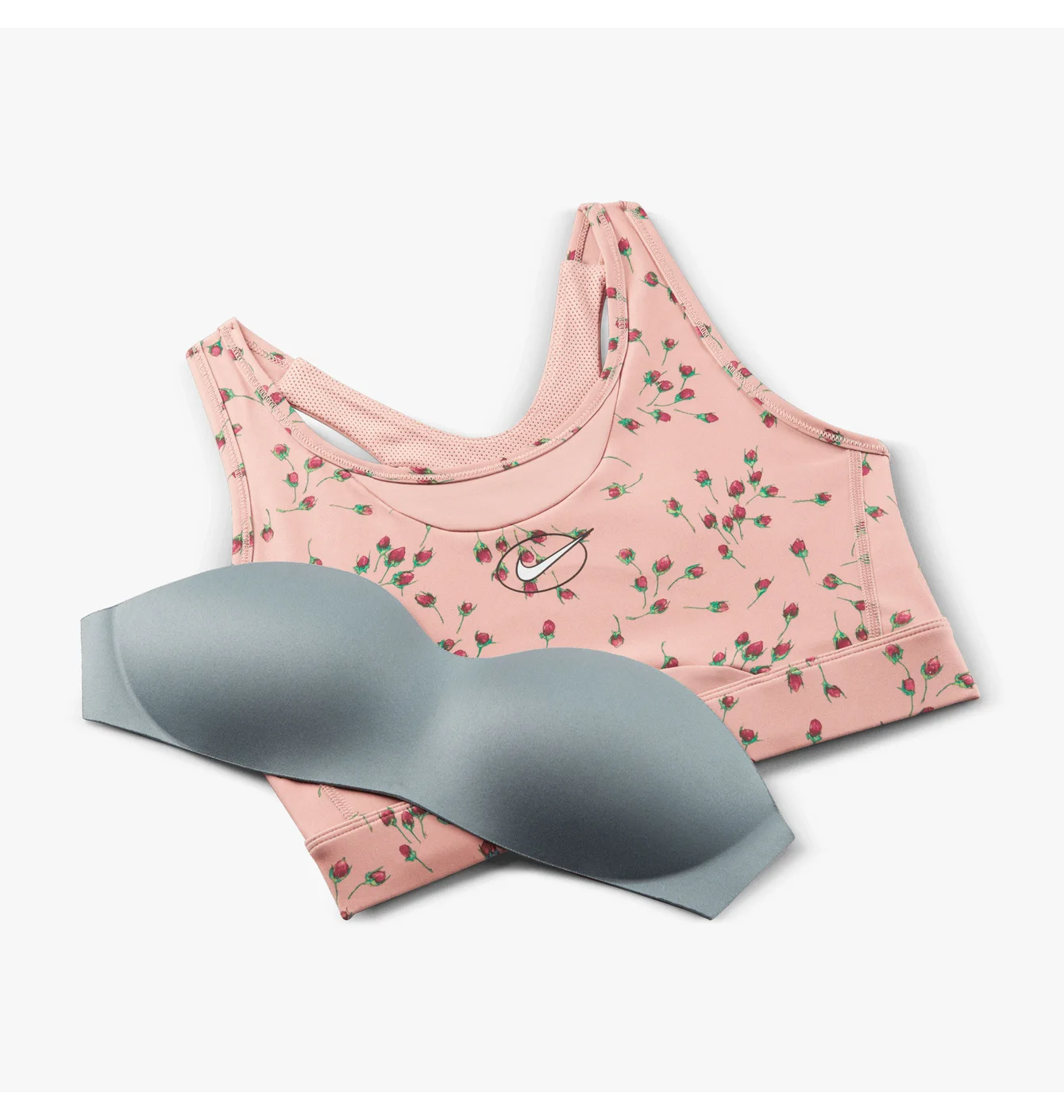 Топ жіночий Nike Dri-Fit Swoosh Icon Clash Print Peach DM0639-609