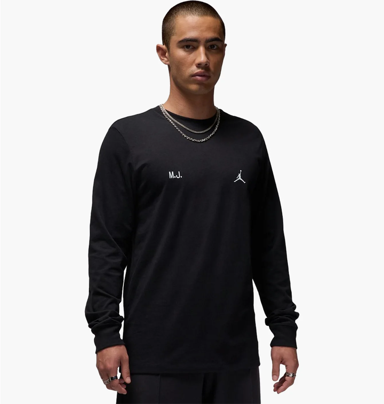 Лонгслів чоловічий Air Jordan Brand Never Ls Black FZ1934-010