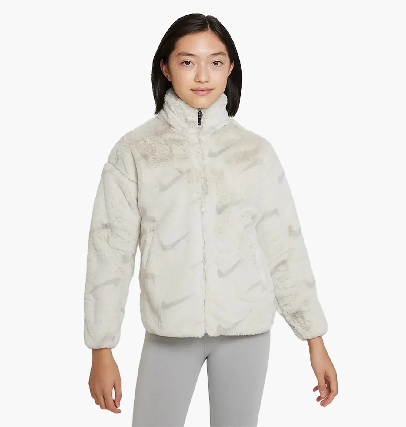 Куртка дитяча Nike G Nsw Trnd Fx Fur Aop Jkt White DV3252-072