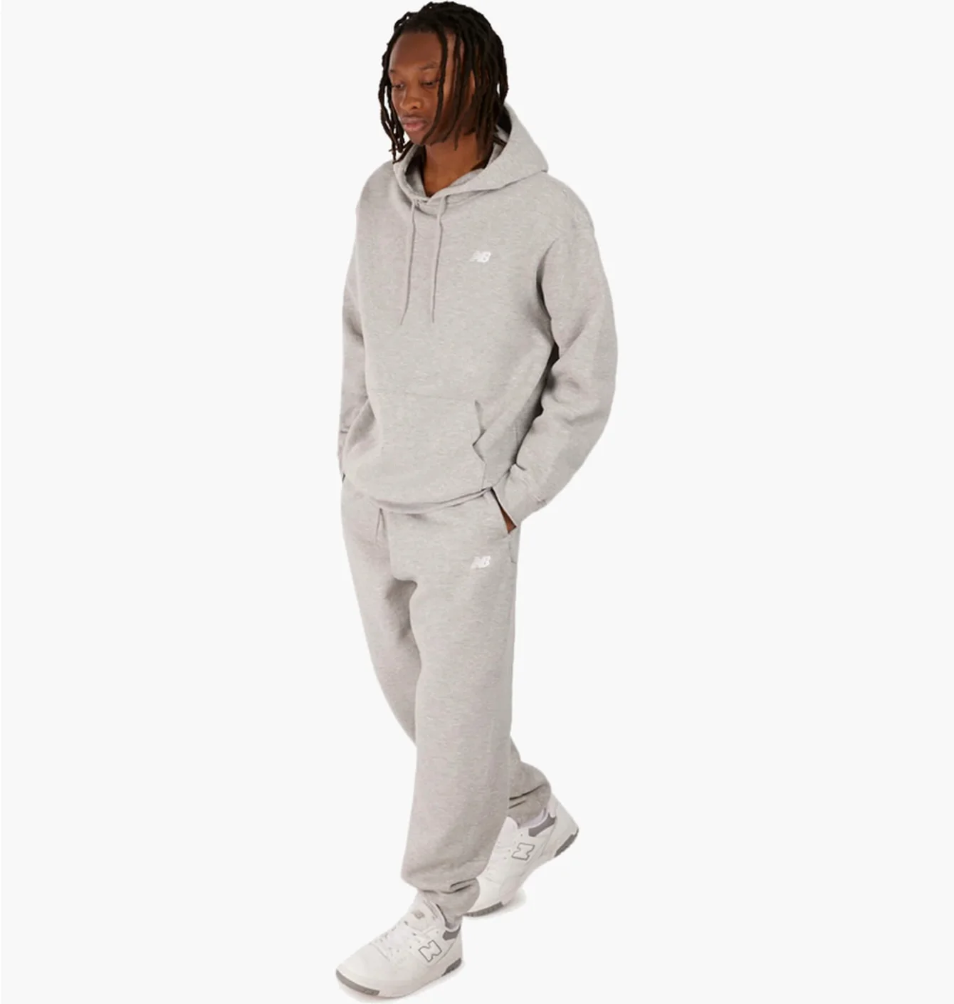 Худі чоловіче New Balance Sport Essentials Fleece Grey MT41511-AG
