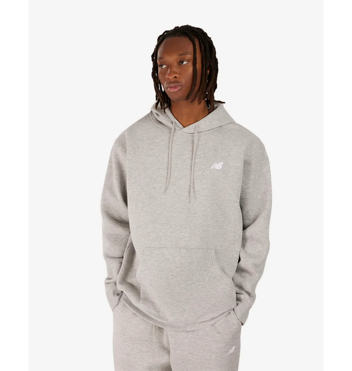 Худі чоловіче New Balance Sport Essentials Fleece Grey MT41511-AG