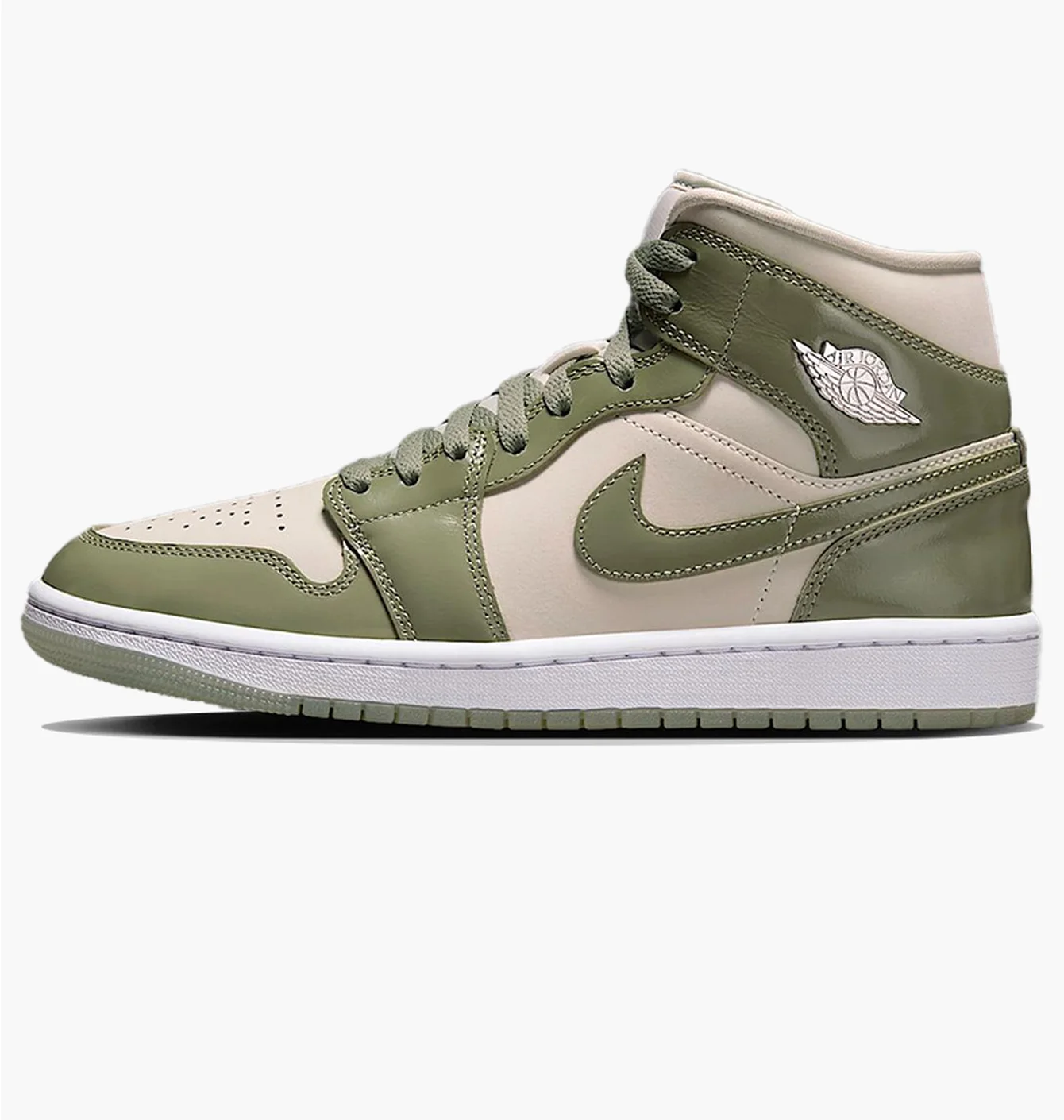 Кросівки жіночі Air jordan 1 Mid Olive/Beige HF4079-003